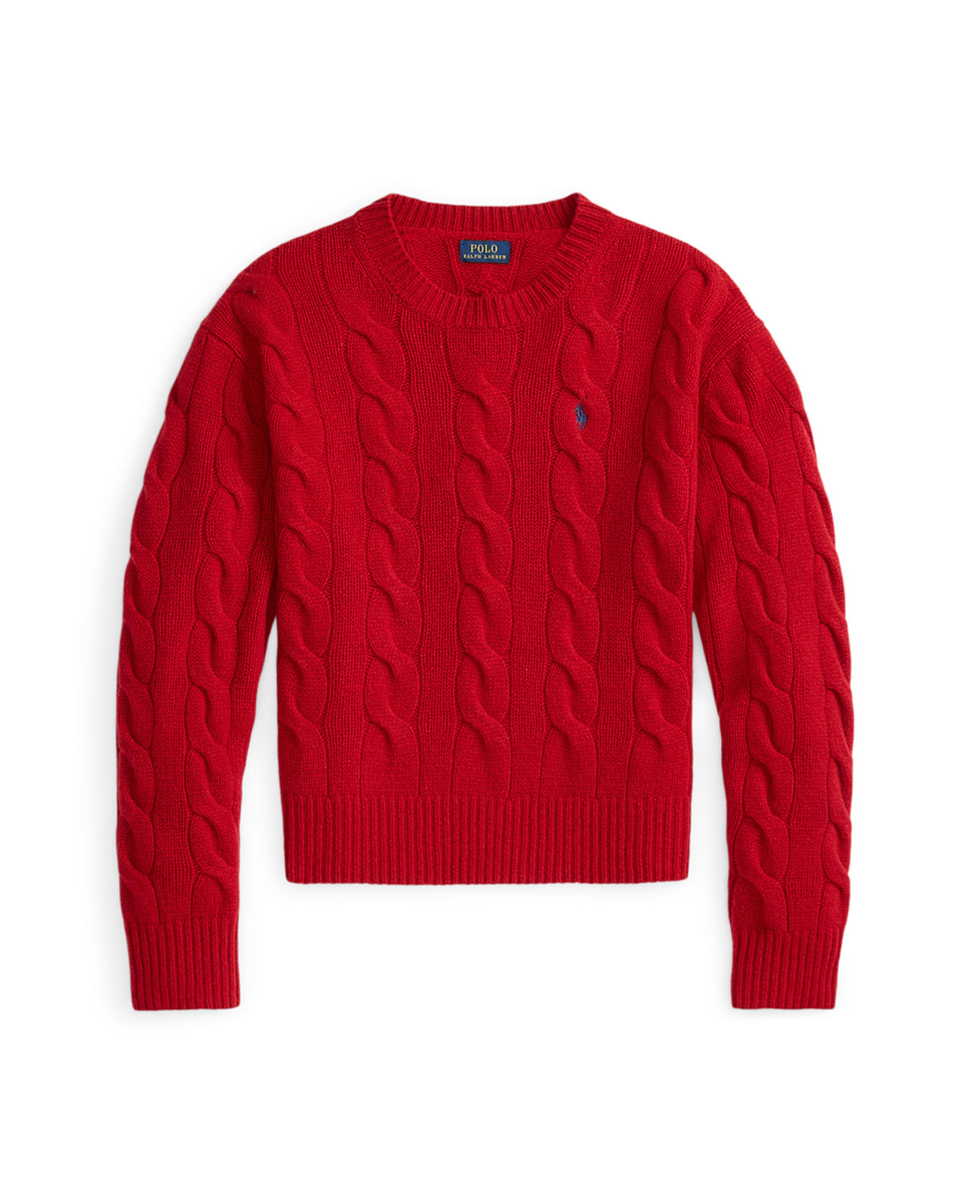 Jersey de mujer de lana y cachemira en punto de ochos · Polo Ralph