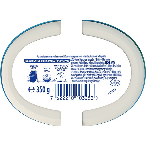 weißer Streichkäse Light Familienpackung Becher 350 g