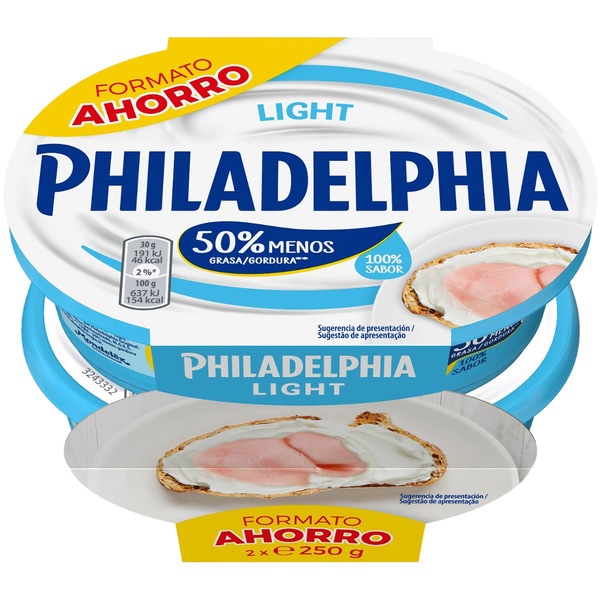 weißer Streichkäse light Sparformat 2 x 250 g Behälter 500 g