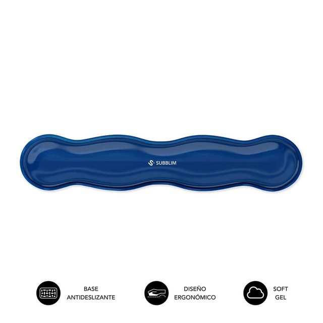 Imagem 0 de Apoio de Pulso para Teclado Ergo Crystal Flex - Azul Escuro