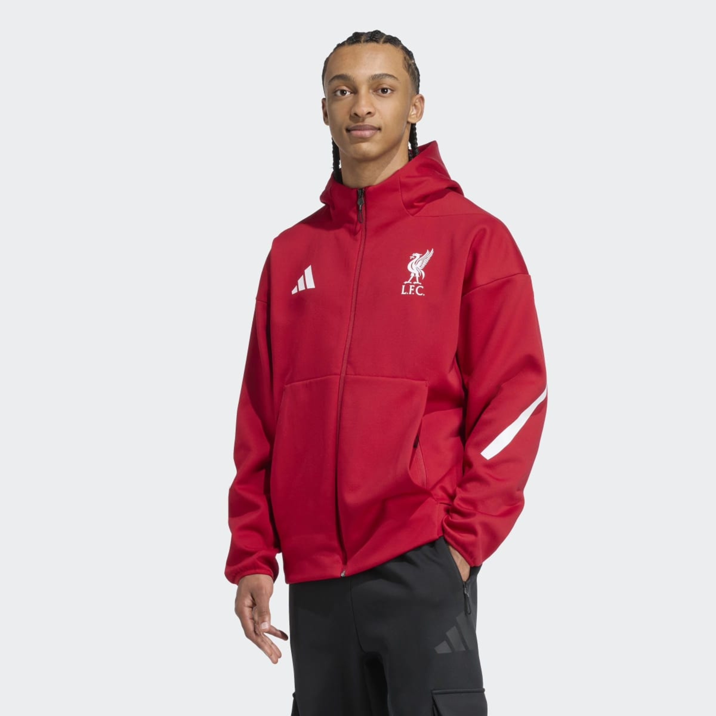 Chaqueta de hombre Liverpool FC 2025-2026 ZNE Anthem adidas Rojo
