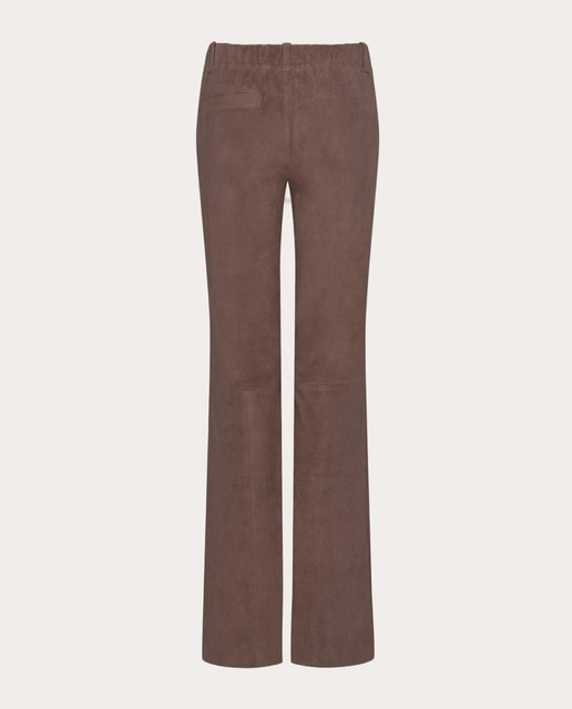 Imagen 0 de Pantalón flare de ante