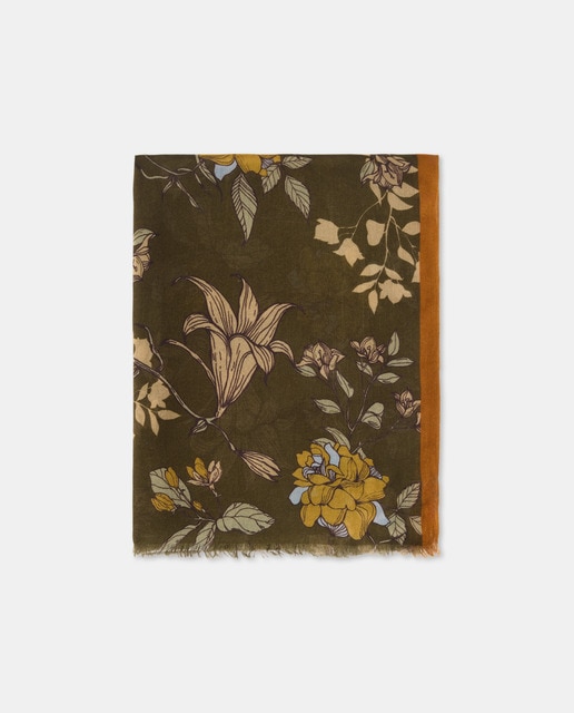 Imagem 0 de Écharpe de Lã Modal com Estampado Floral