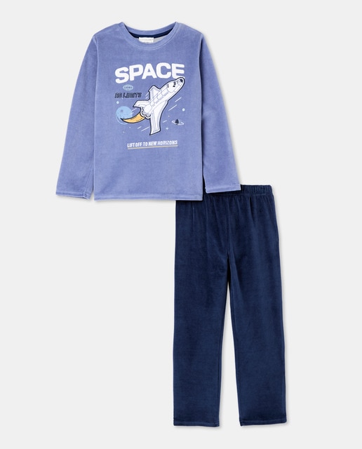 Imagem 0 de Pijama com Fantasia e Calças Lisas