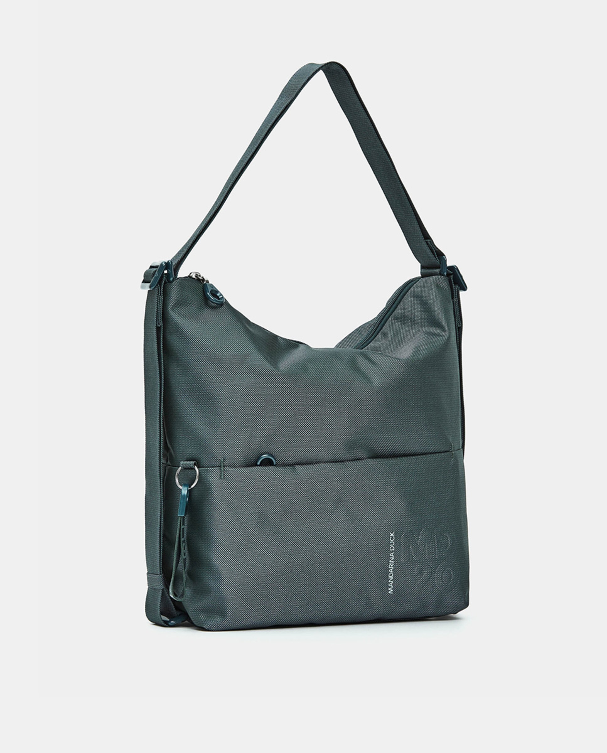 Mala Conversível em Mochila - Cinzento Verde-2