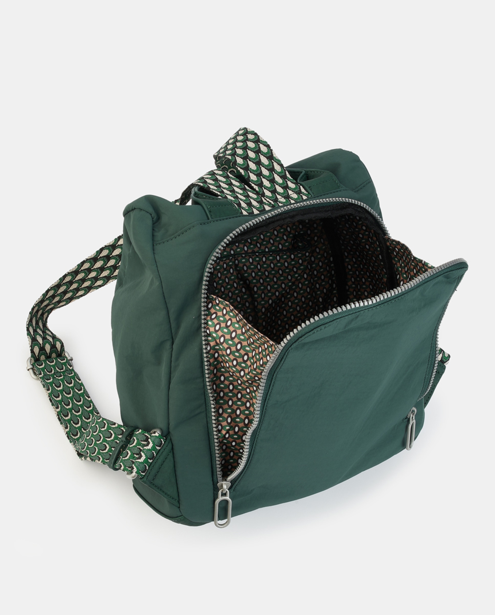 Mochila com Fecho de Correr Verde-3