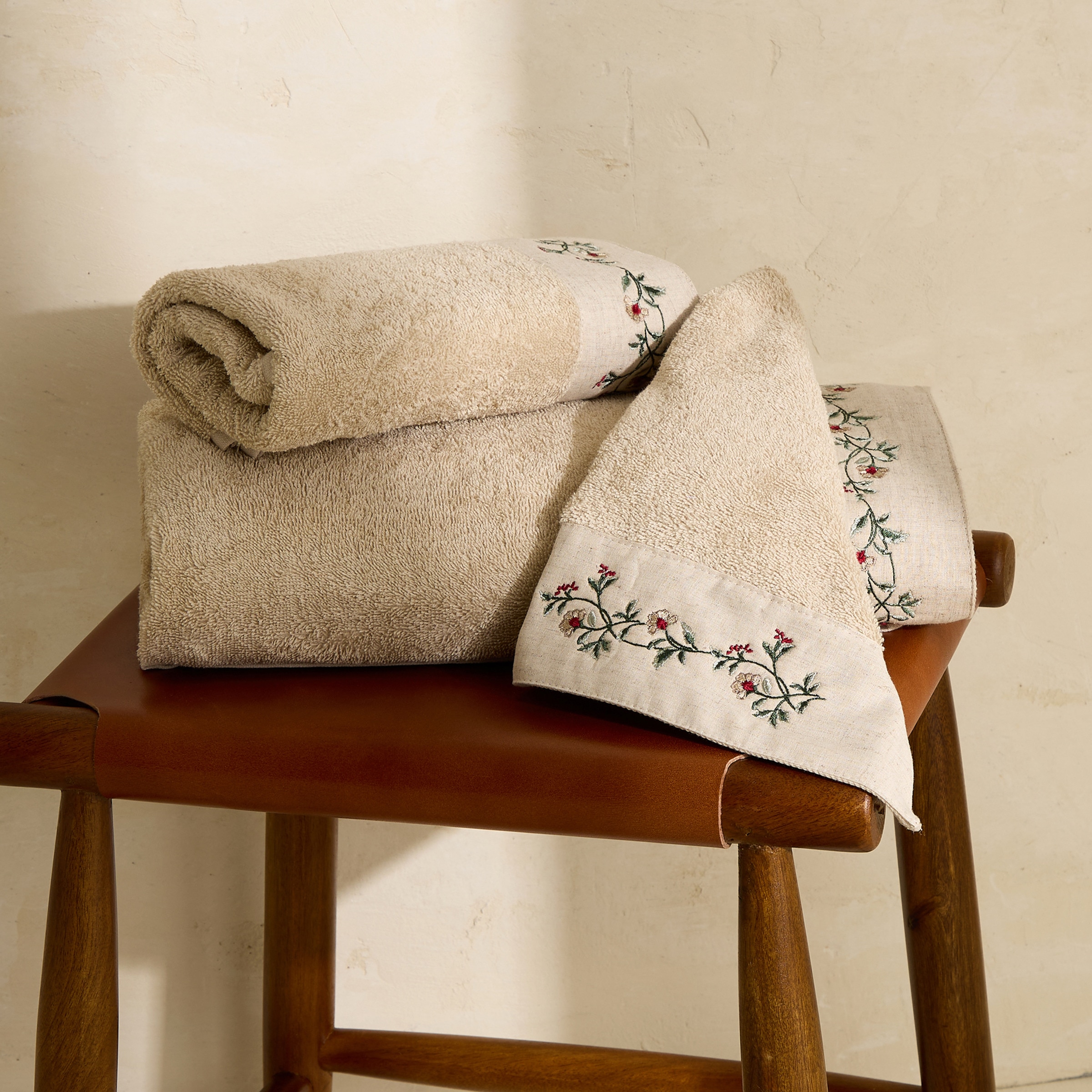 Toalla de baño algodón 480 gr/m2 Matste Beige-1