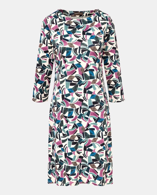 Imagem 0 de Vestido estampado com manga 3/4