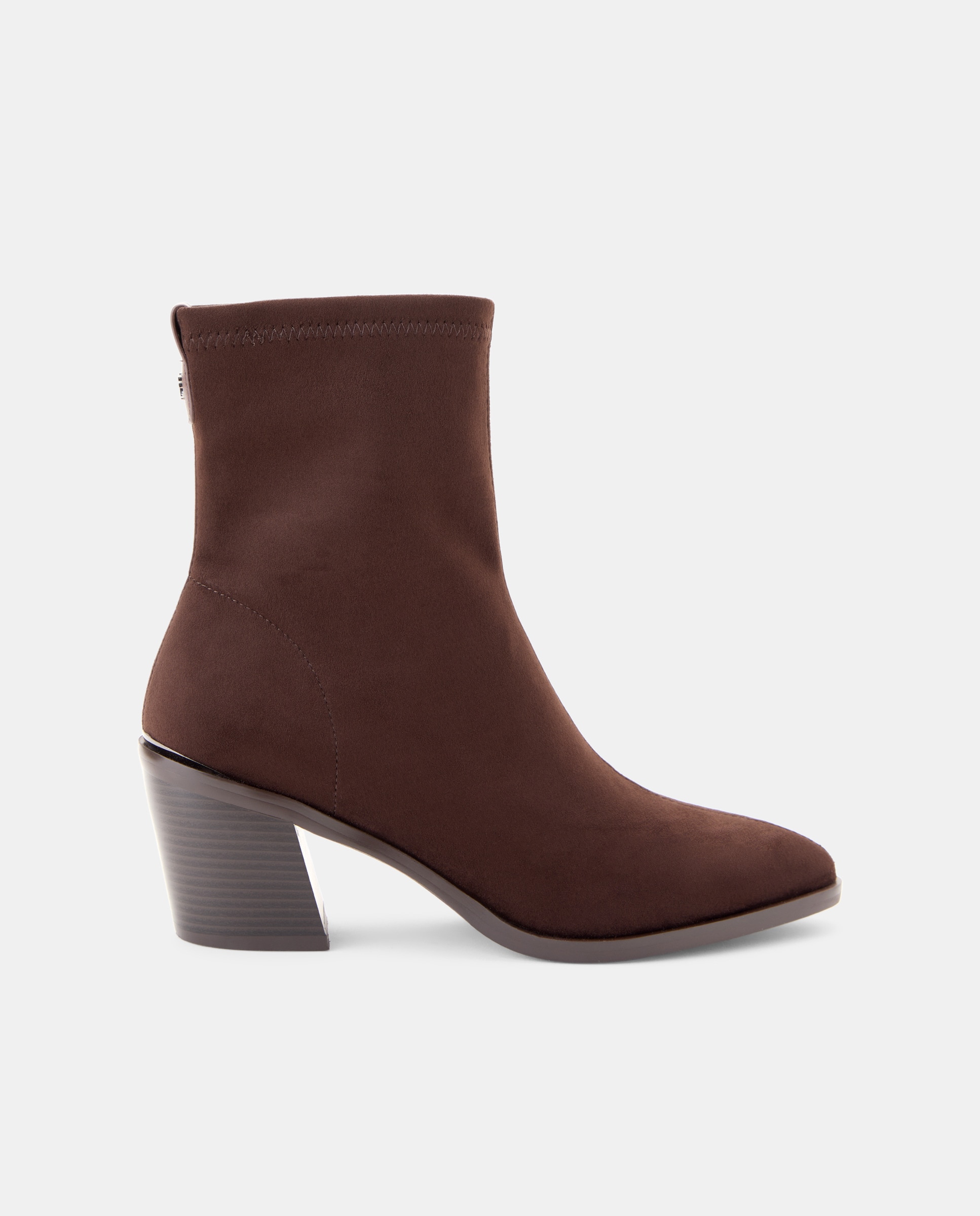 Botins de Salto com Elástico Bordeaux-1