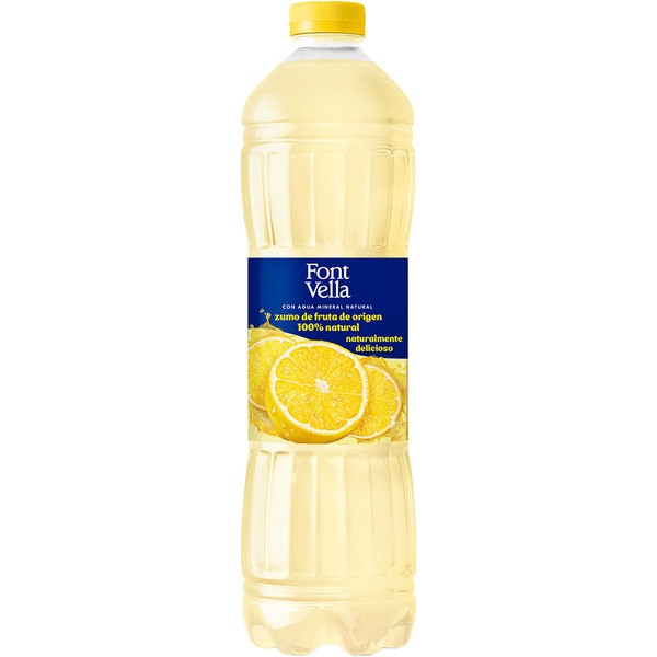 Limonade natürliches Mineralwasser mit Zitronensaft Flasche 1,15 l