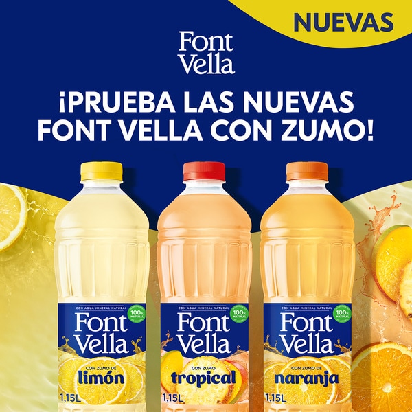 Limonade natürliches Mineralwasser mit Zitronensaft Flasche 1,15 l