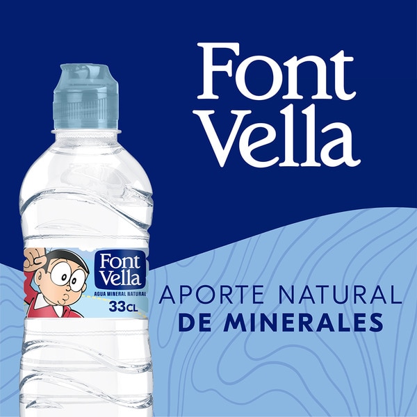 Stilles Mineralwasser Flasche 33 cl (Verschiedene Figuren, je nach Verfügbarkeit)