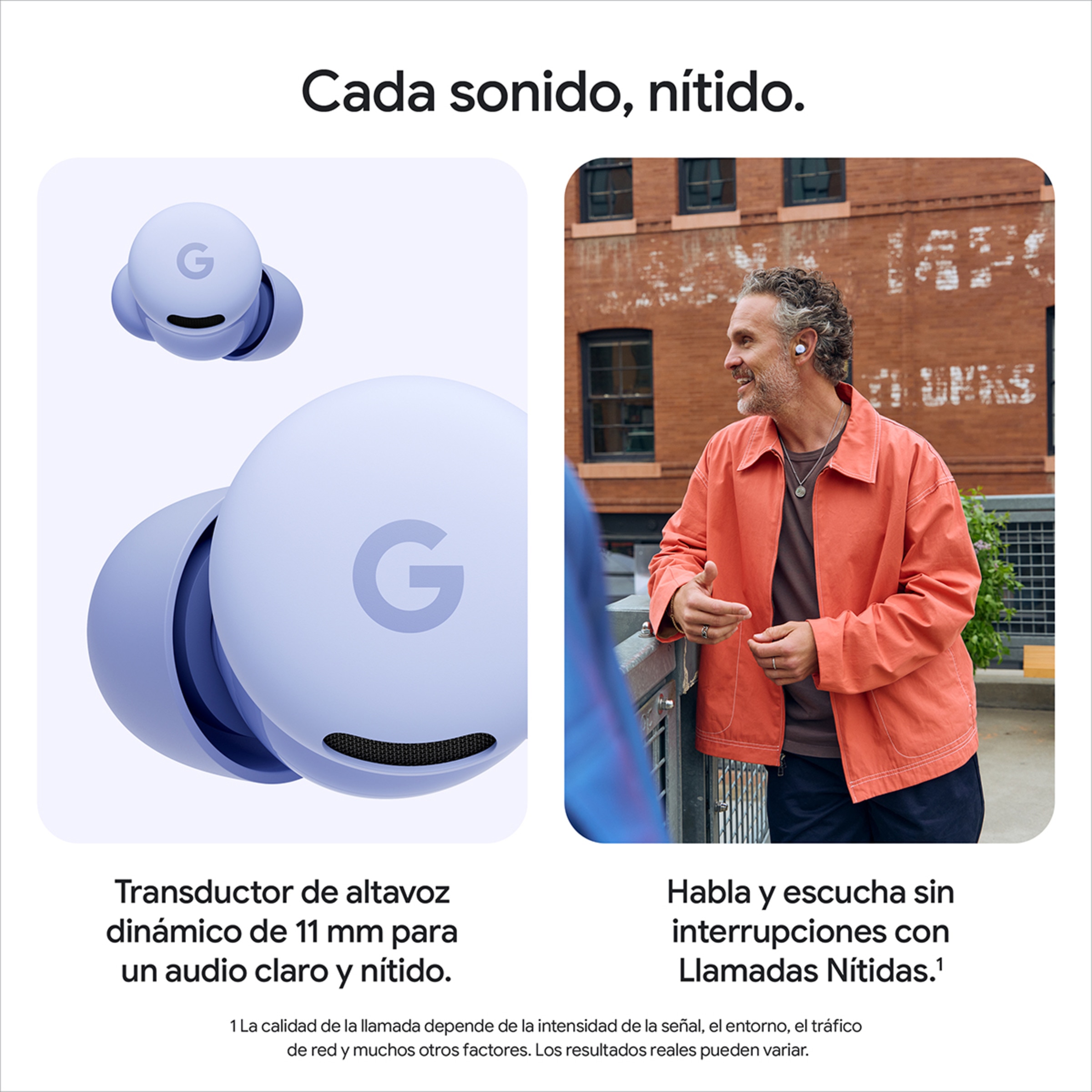 Auriculares True Wireless Google Pixel Pro 2a con cancelación de ruido activa Iris-6
