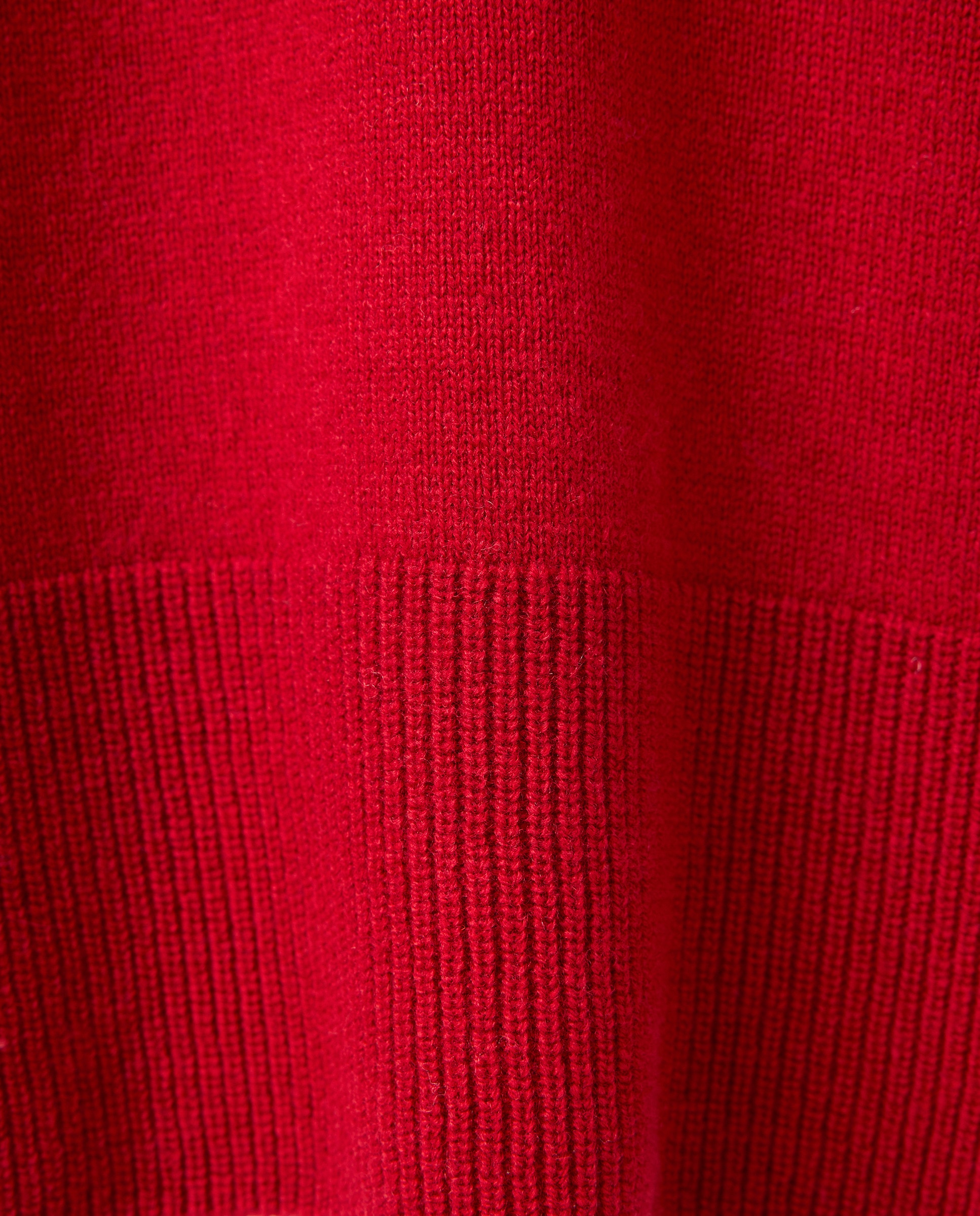 Camisola de Malha de Lã e Caxemira com Decote Redondo Bordeaux-7