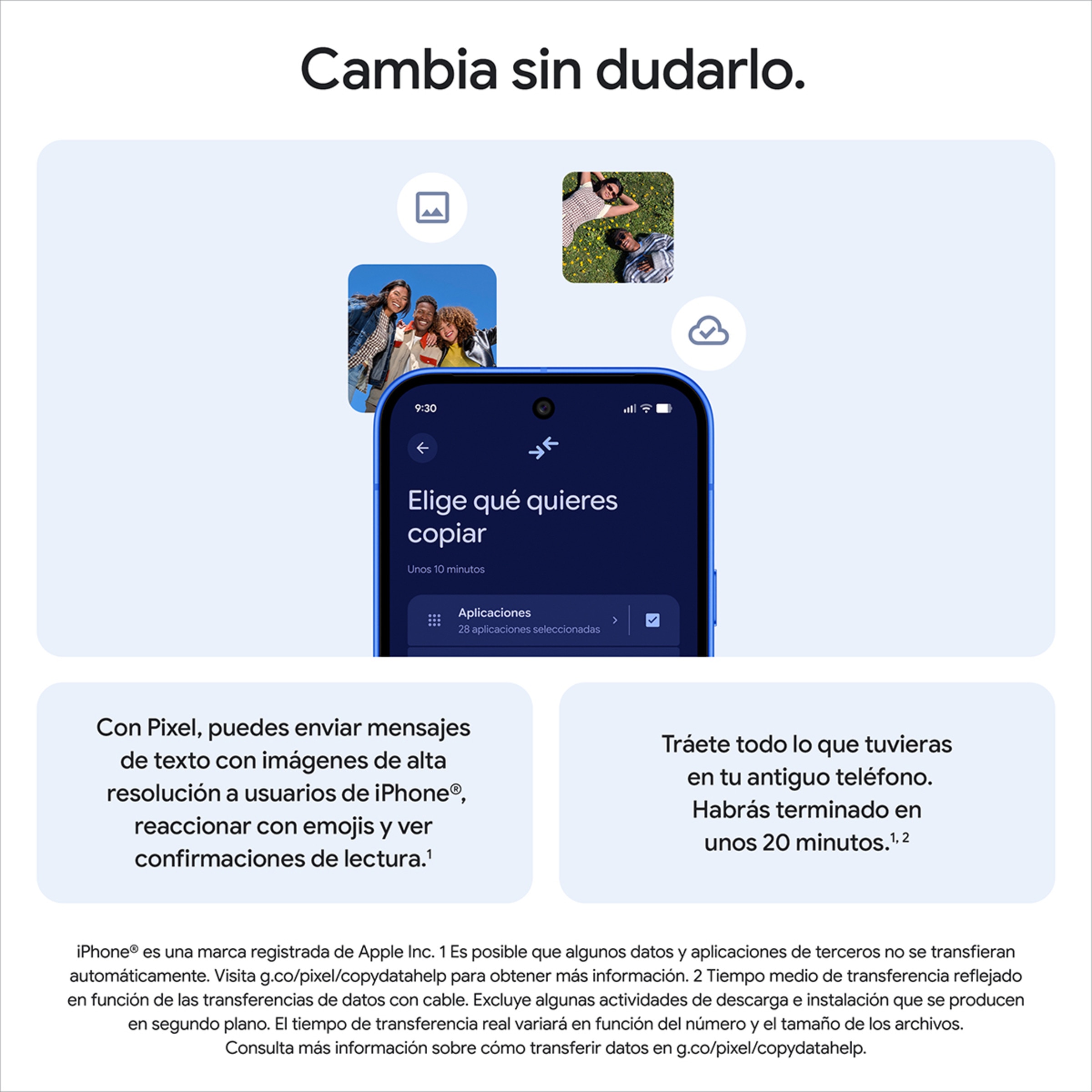 Google Pixel 10 12GB + 256 GB móvil libre Azul-14