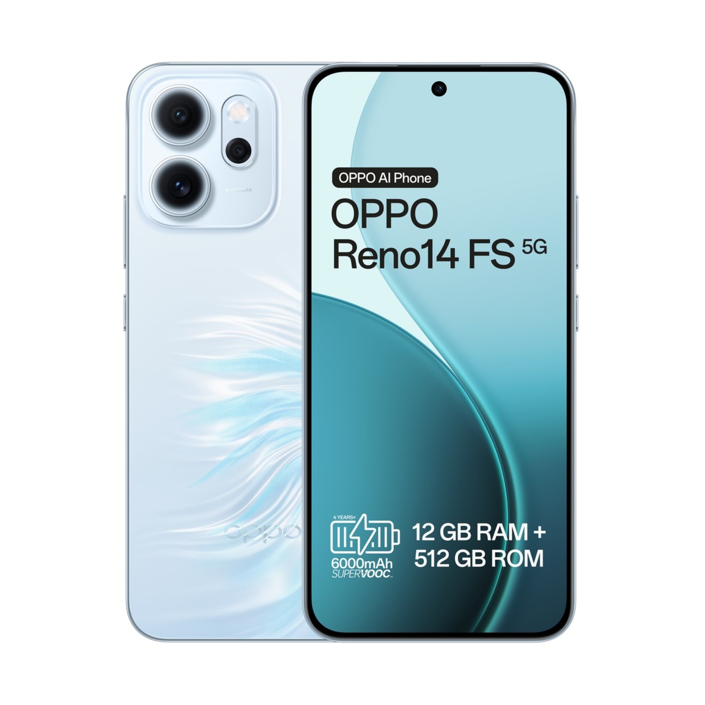 Imagem 0 de Smartphone Oppo Reno14 FS 5G 512GB + 12GB RAM 6,57"