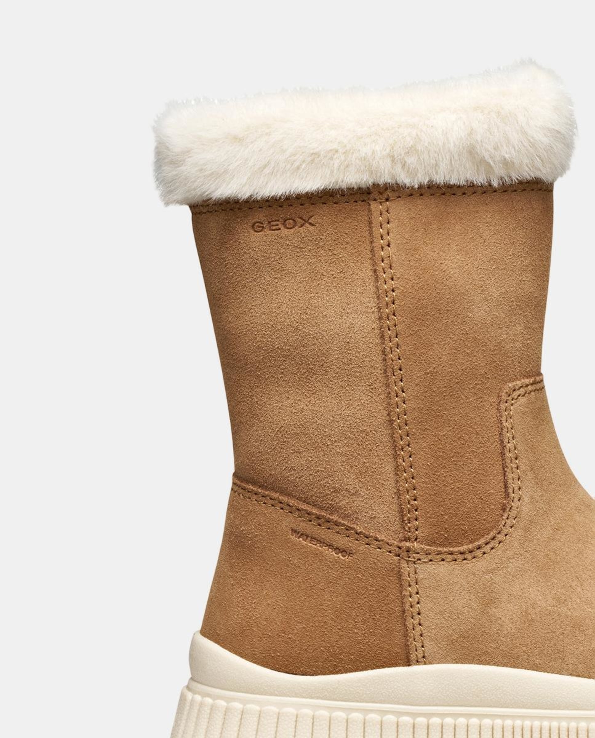 Botas Transpiráveis Forradas com Pelo Sintético Couro-2