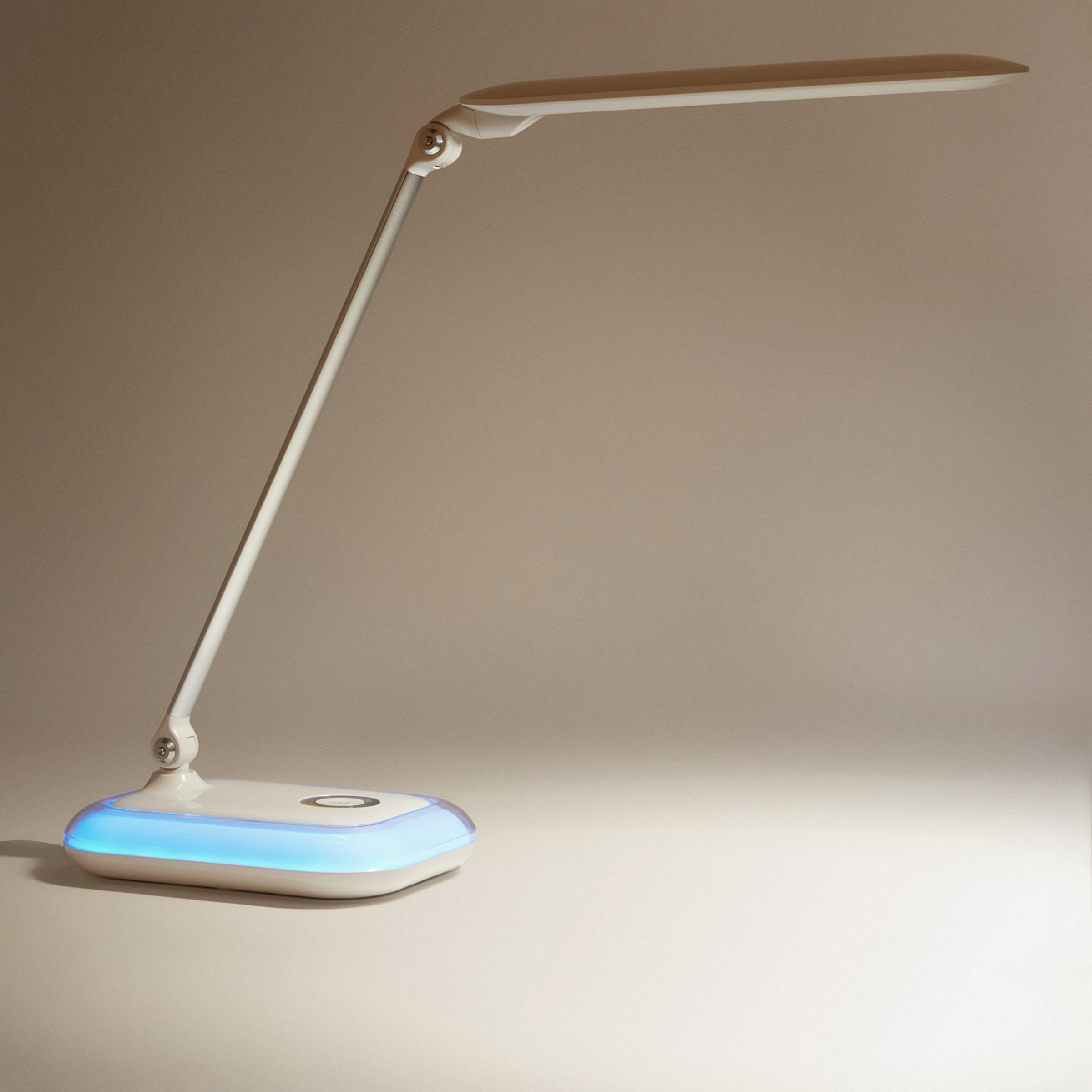 Candeeiro com LED Integrado Iris Branco-3