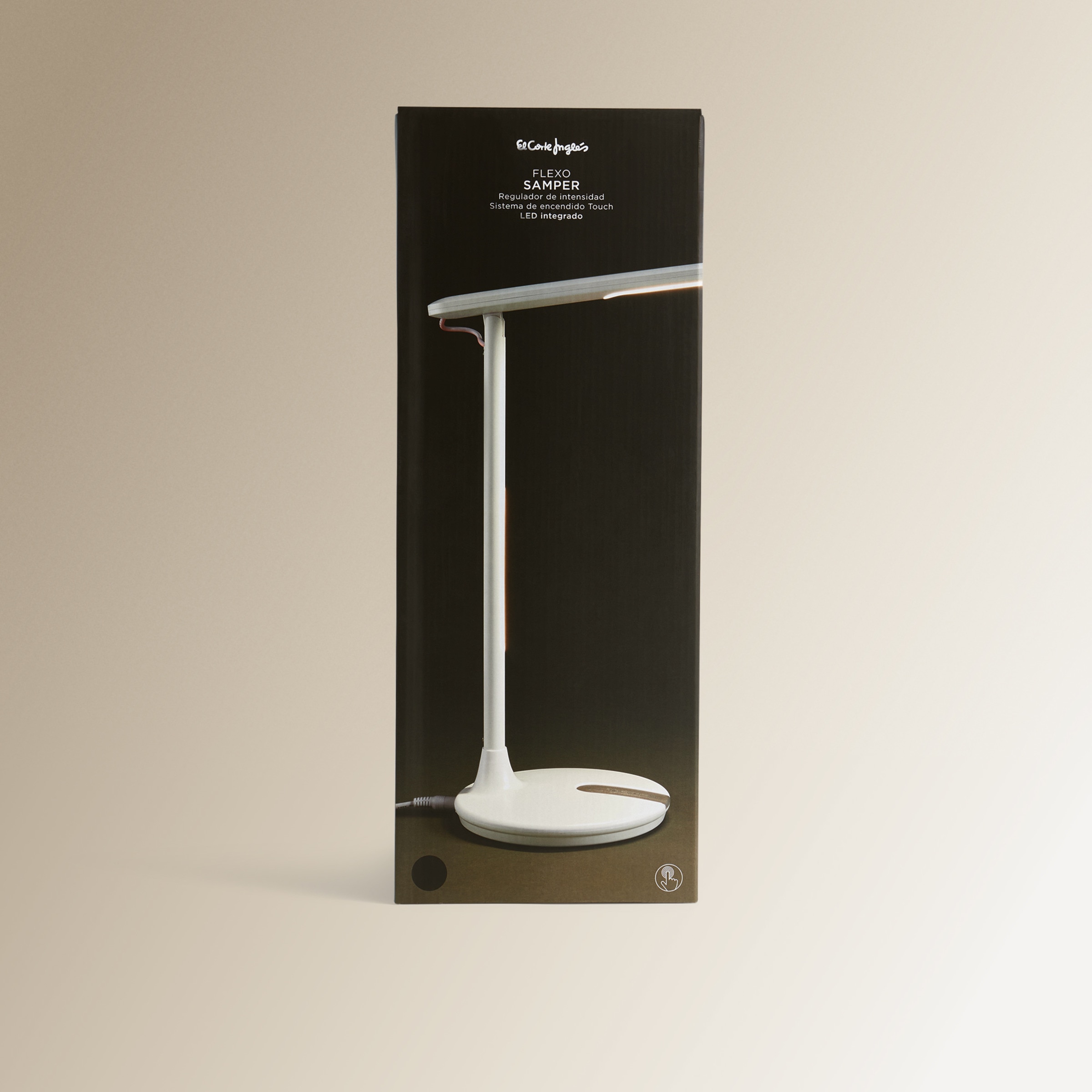 Candeeiro com LED Integrado Samper Preto-8