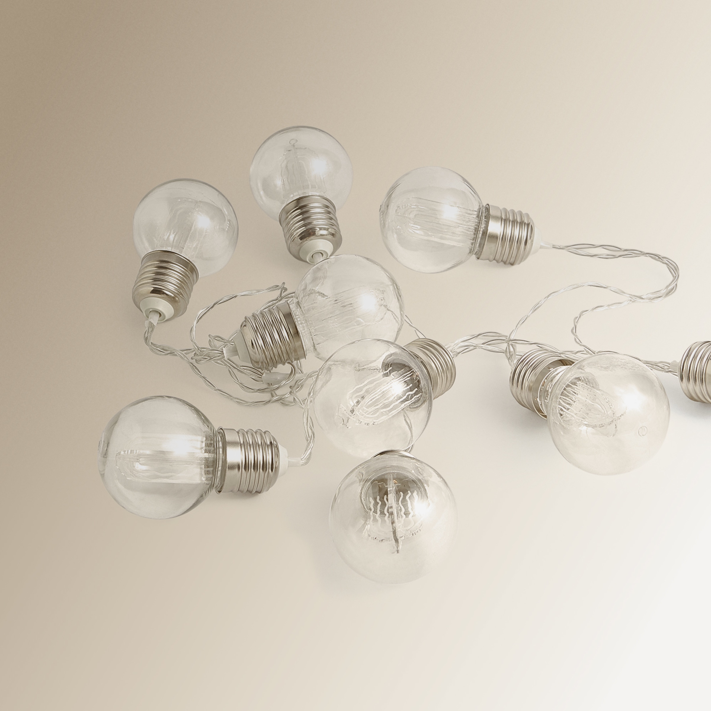 Grinalda Solar de 10 Luzes LED Edison Transparente-1