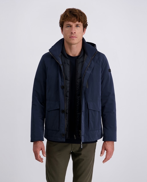Imagem 0 de Parka Três Quartos 3 em 1 Desmontável Comfort Fit - Azul