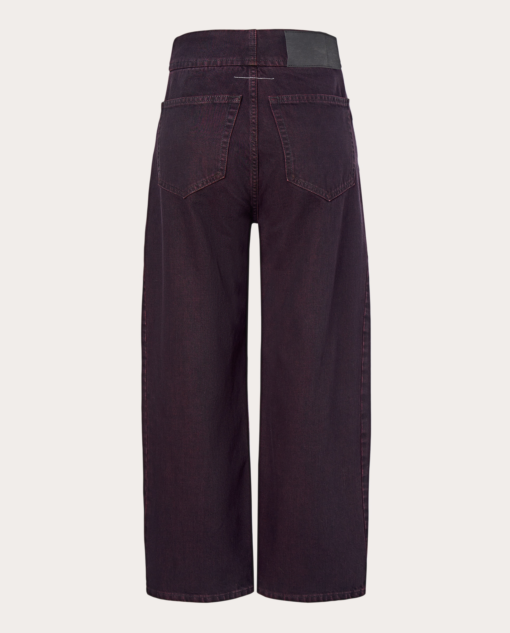 Pantalón recto de algodón Negro-2