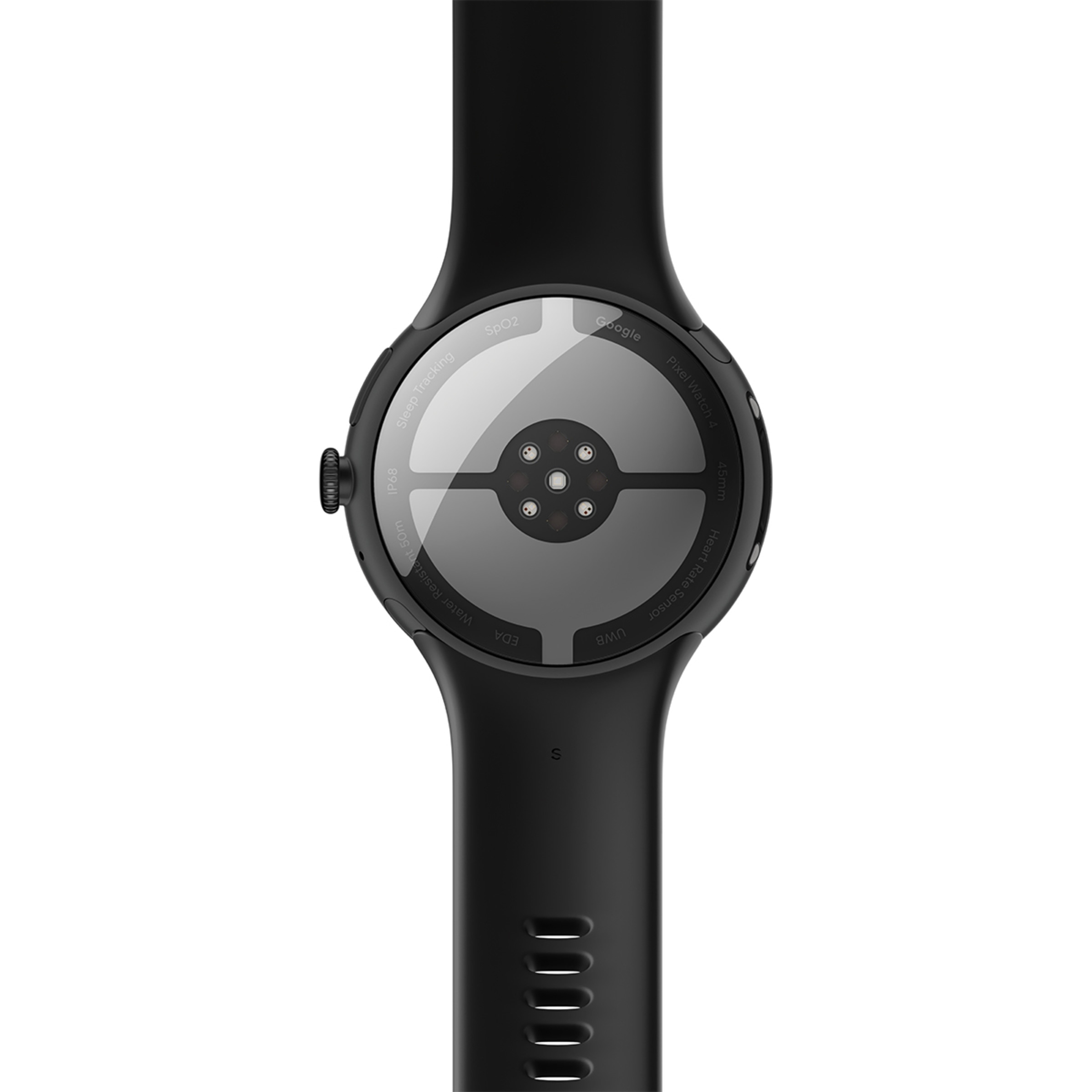Google Pixel Watch 4 45mm, Caja de aluminio color negro mate y correa deportiva en Obsidiana, Wi-Fi Smartwatch Negro-7