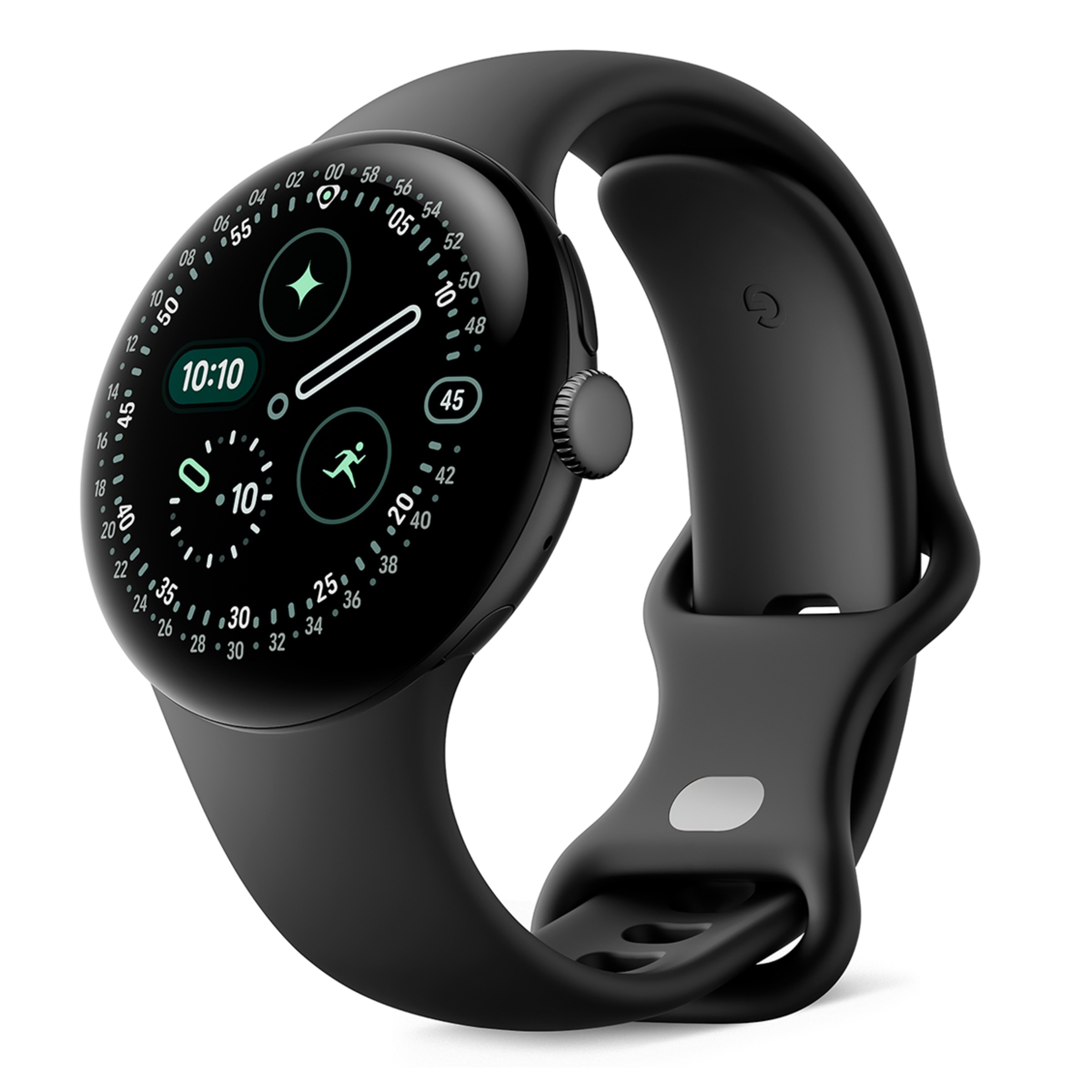 Google Pixel Watch 4 41mm, Caja de aluminio color negro mate y correa deportiva en Obsidiana, Wi-Fi Smartwatch Negro-3