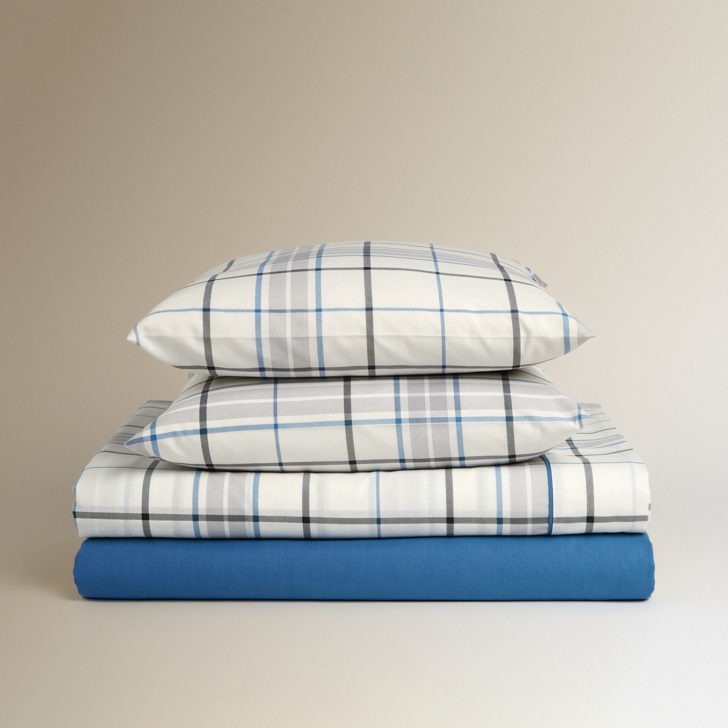 Conjunto de Lençóis com Lençol Ajustável Arran Azul-6