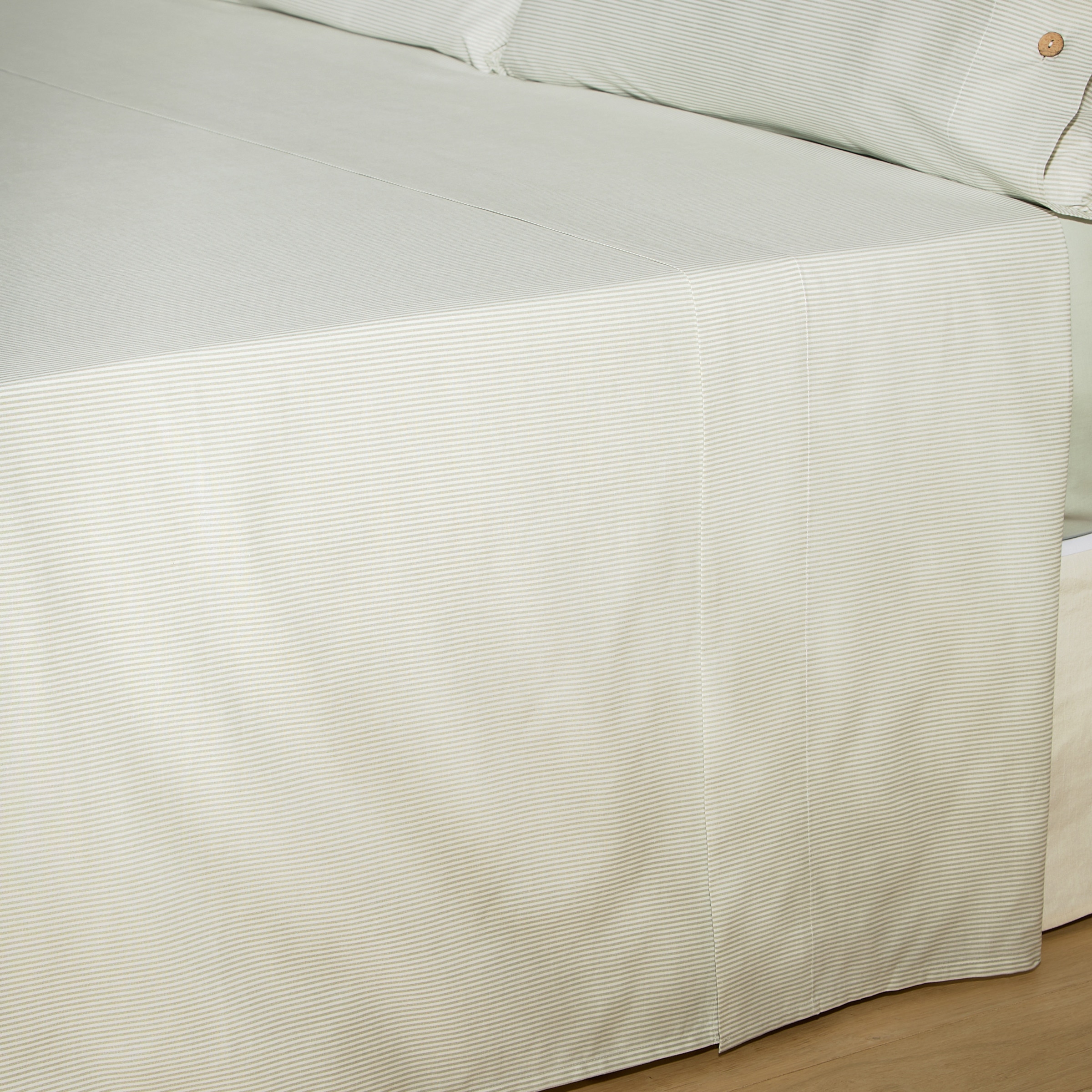 Conjunto de Lençóis com Lençol Ajustável Landi Verde-2