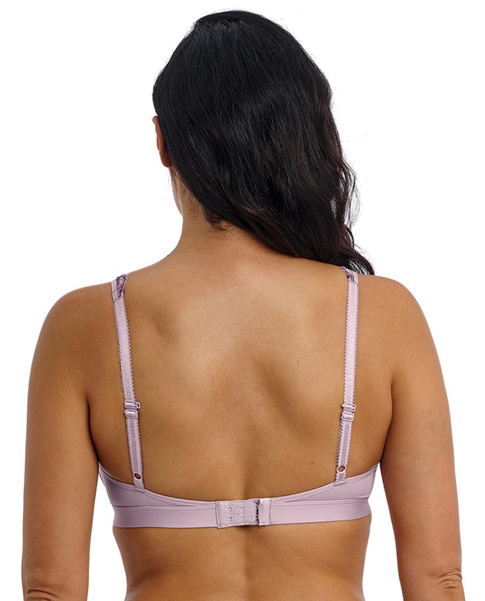 Soutien almofadado Embrace Lace com renda Lilás-3