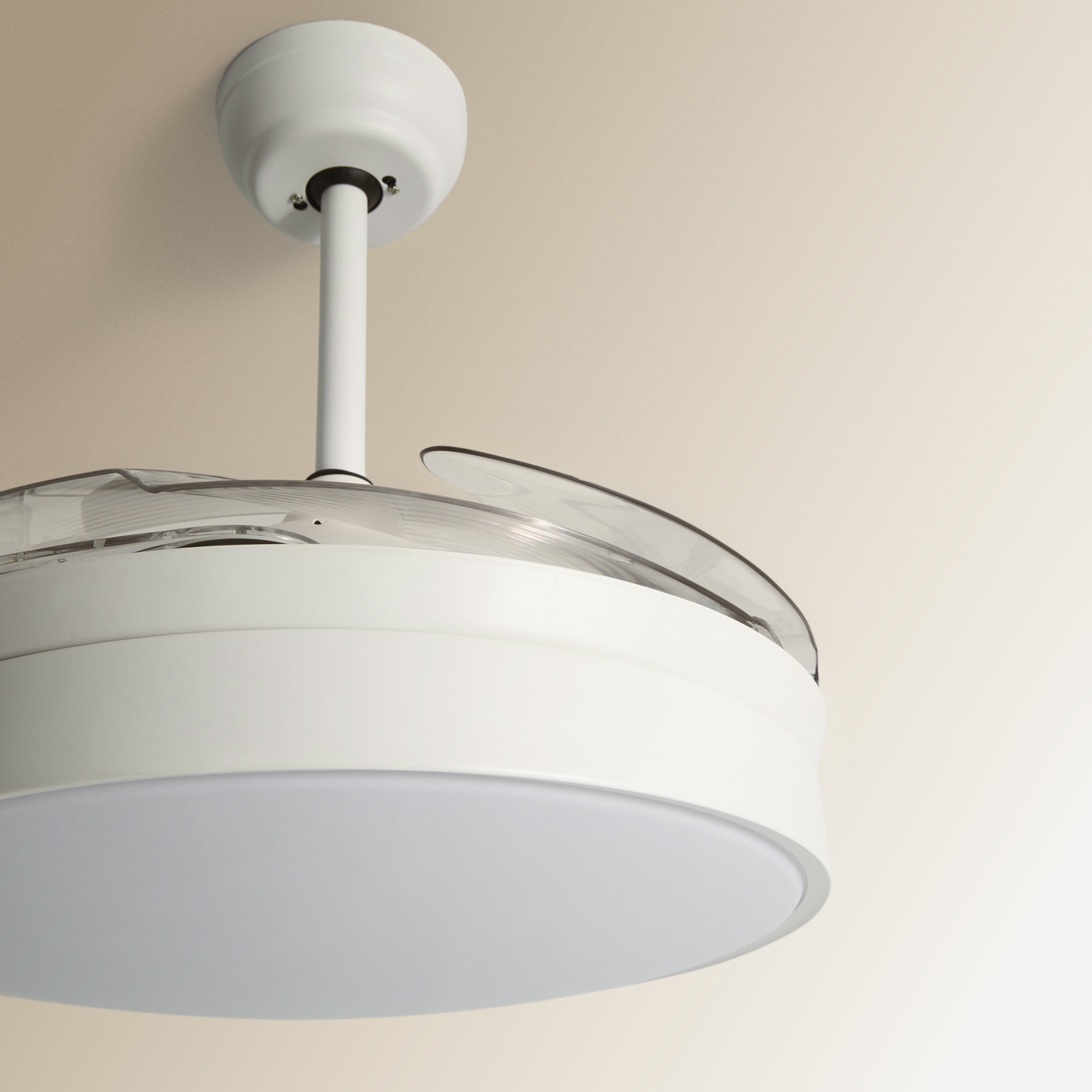 Ventoinha de Teto com Luz LED e Motor DC Soller - Branco Branco-6