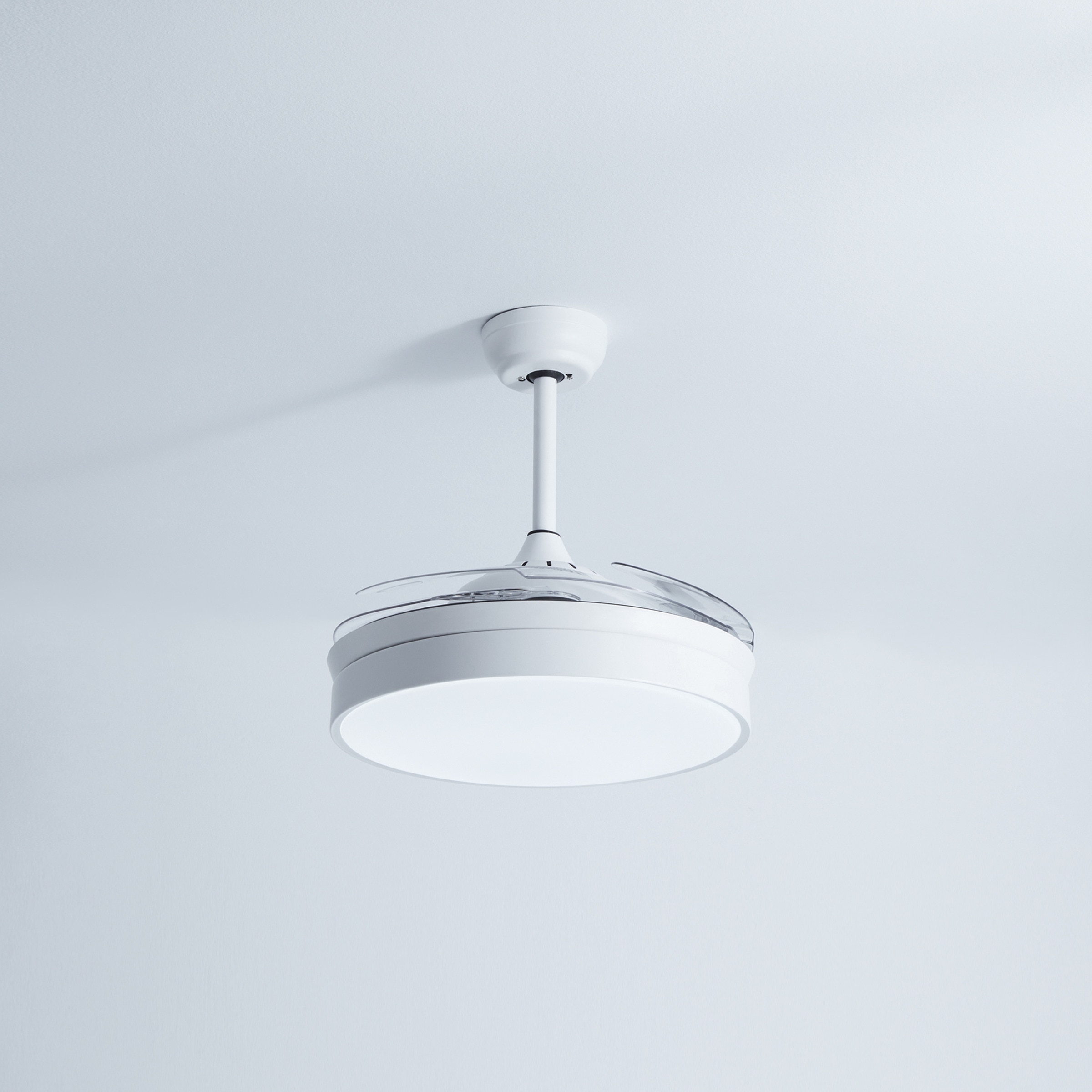 Ventoinha de Teto com Luz LED e Motor DC Soller - Branco Branco-5