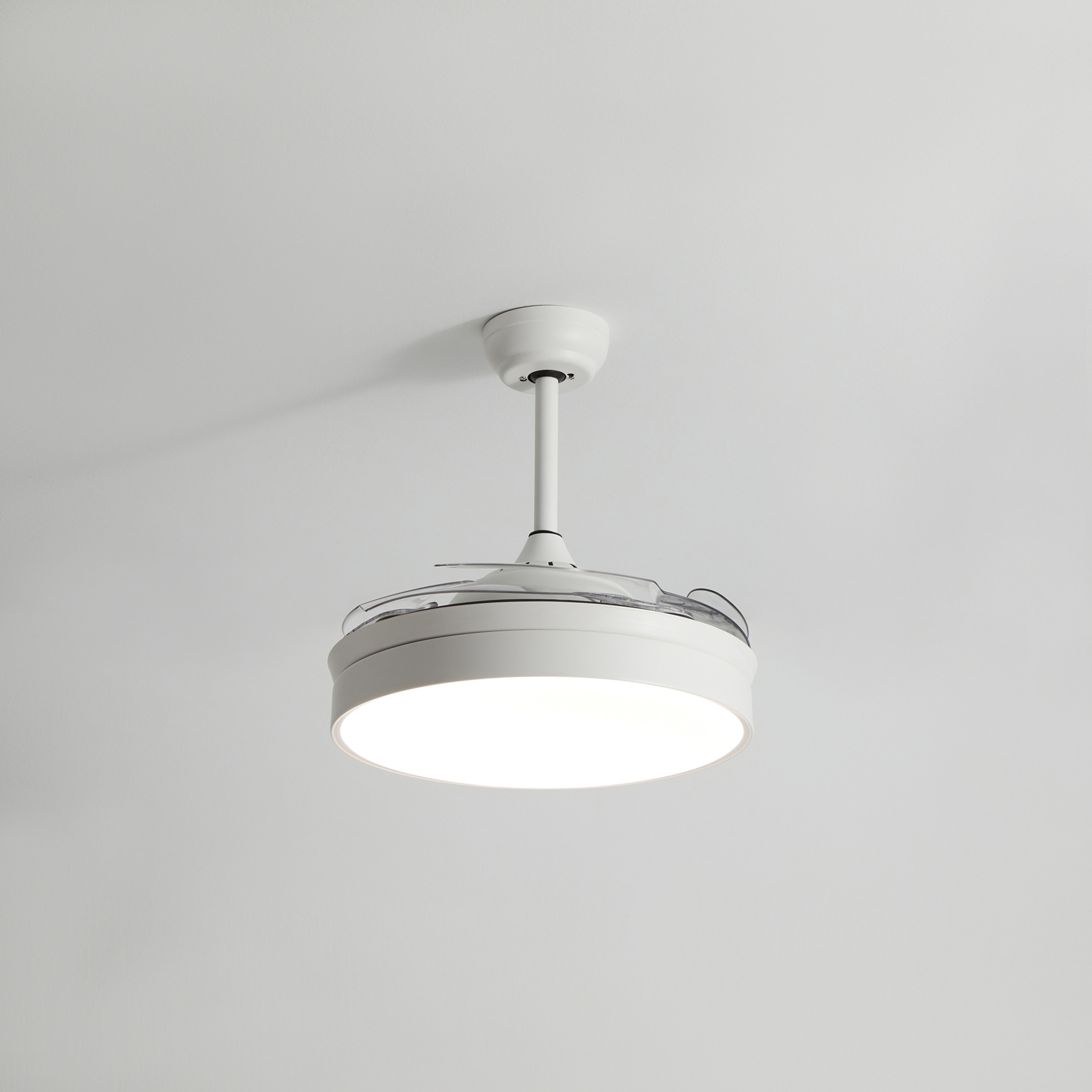 Ventoinha de Teto com Luz LED e Motor DC Soller - Branco Branco-3