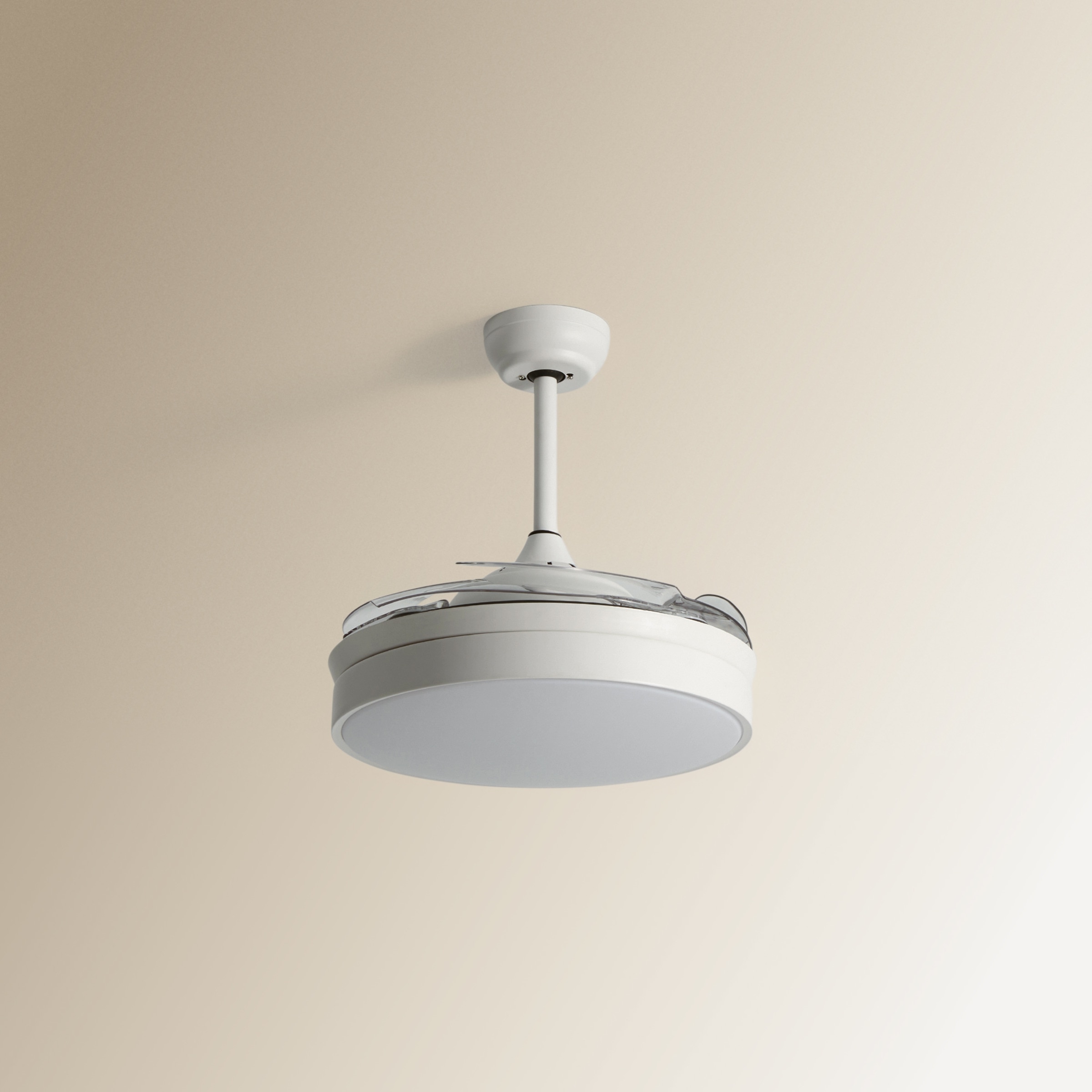 Ventoinha de Teto com Luz LED e Motor DC Soller - Branco Branco-2