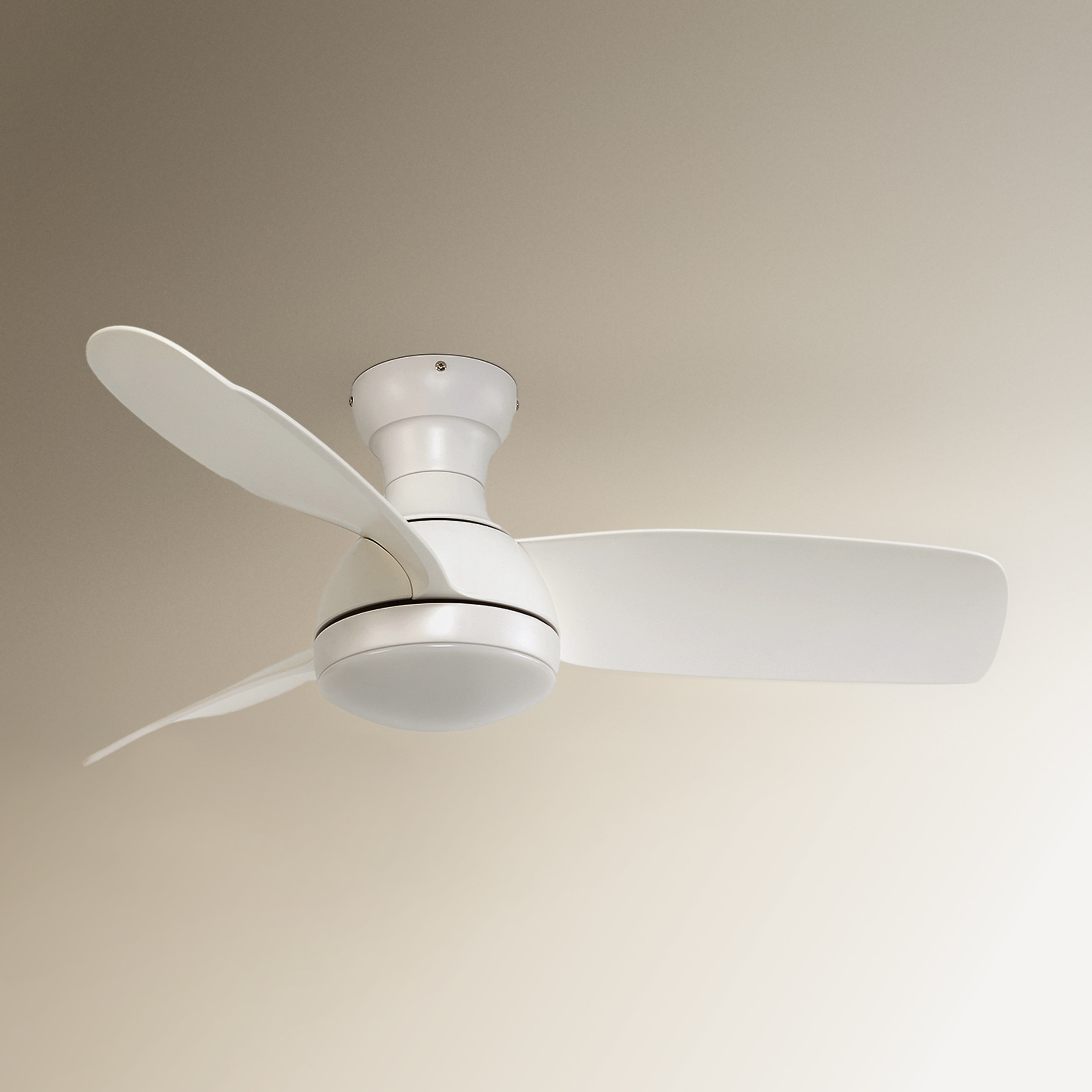 Ventoinha de Teto com Luz LED e Motor DC Fornells - Branco Branco-2