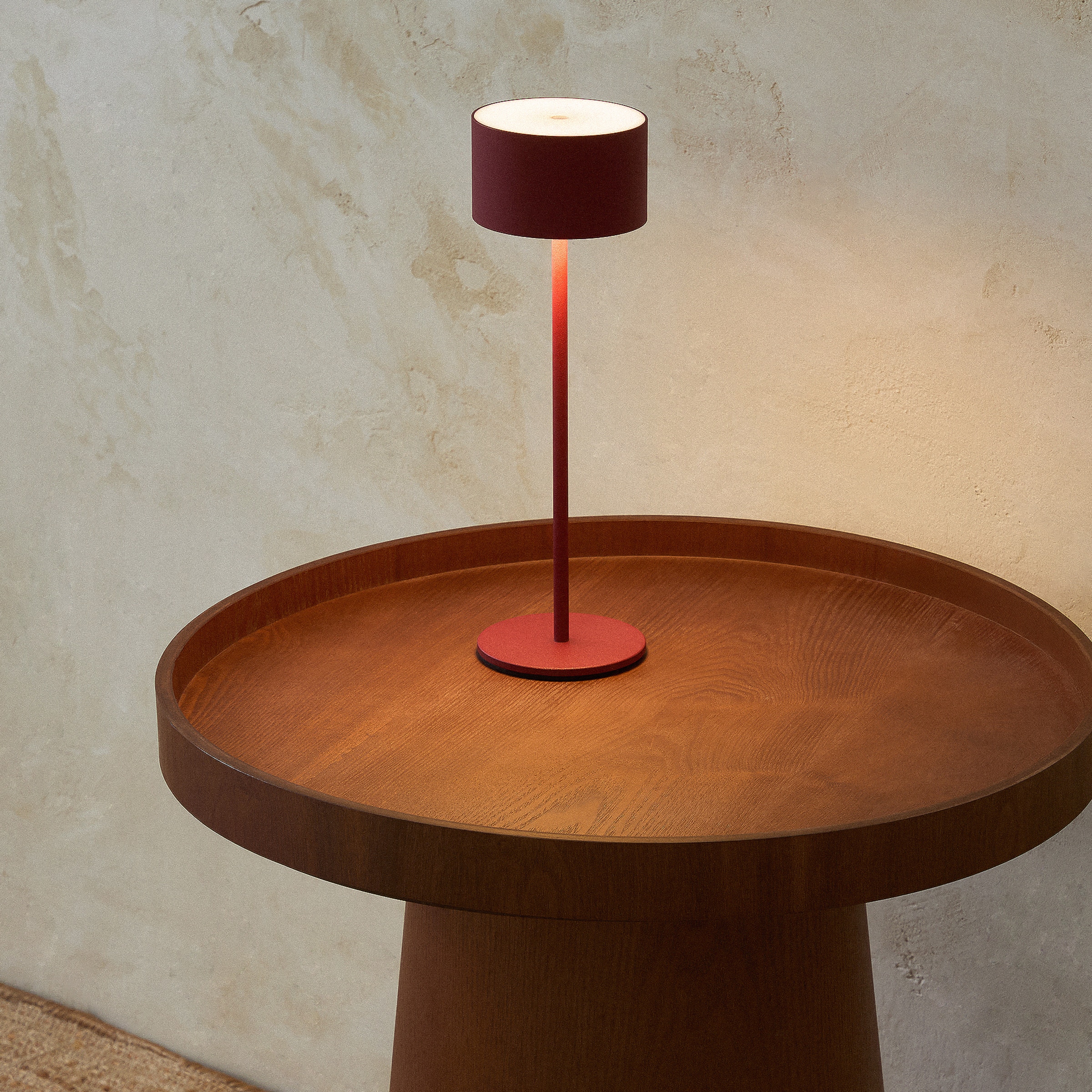 Candeeiro de Mesa Exterior Portátil Ana - Vermelho Vermelho-1