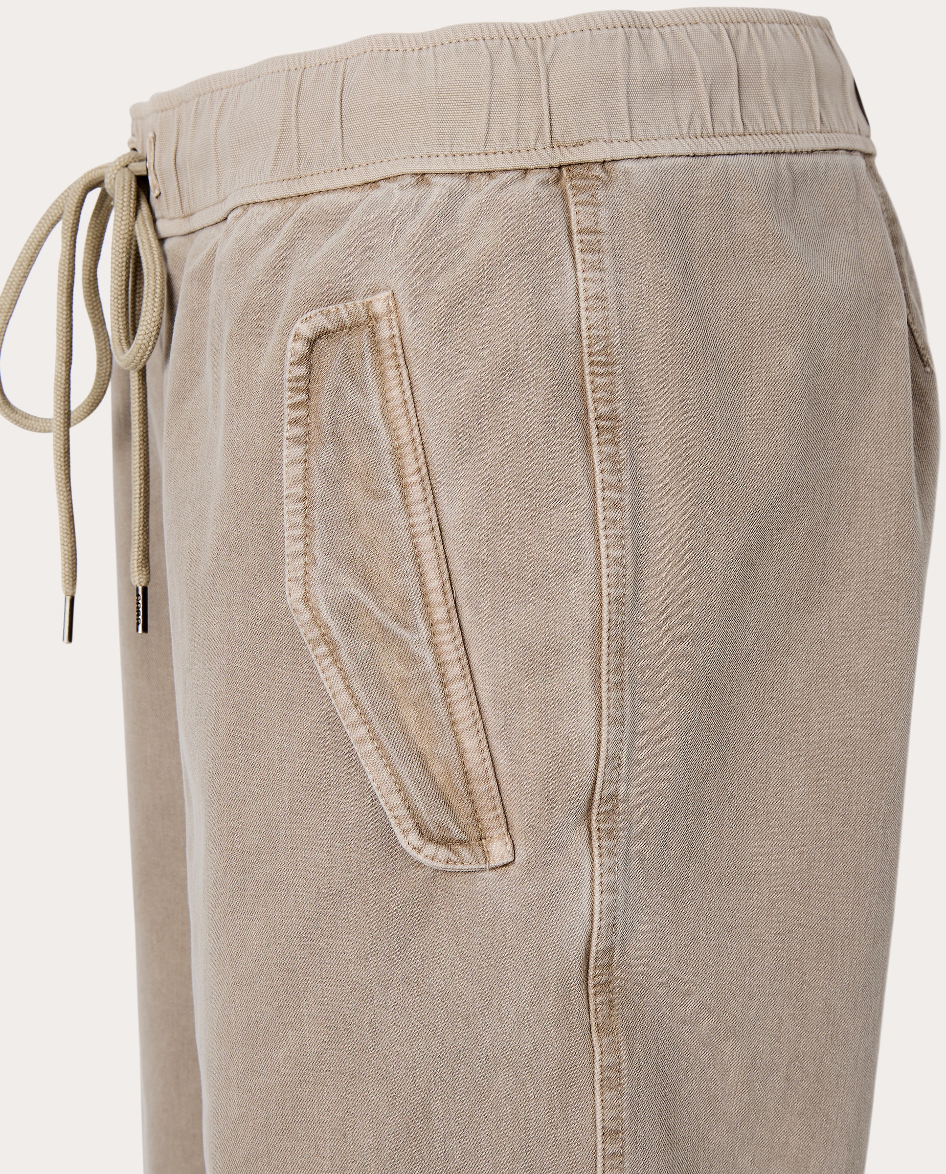 Pantalón recto de algodón Gris claro-3
