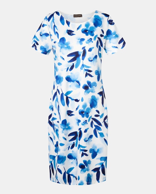 Imagem 0 de Vestido estampado com manga curta