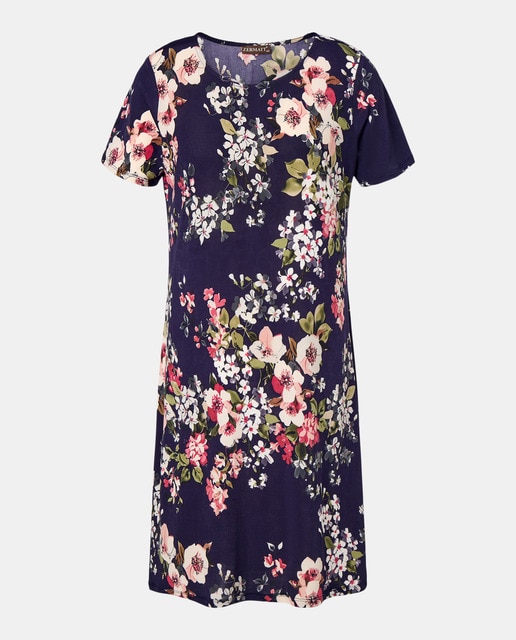 Imagem 0 de Vestido estampado com manga curta