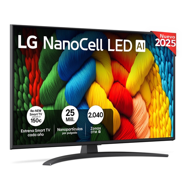 Imagen 0 de TV LED NanoCell AI 108cm (43") LG 43NANO81A6A, 4K Smart TV