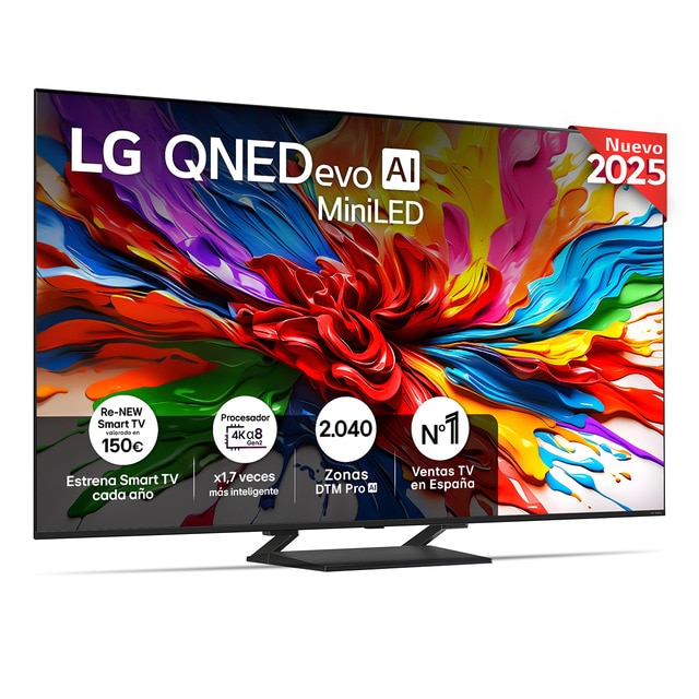 Imagen 0 de TV QNED evo MiniLED AI 139cm (55") LG 55QNED93A6A, 4K Smart TV