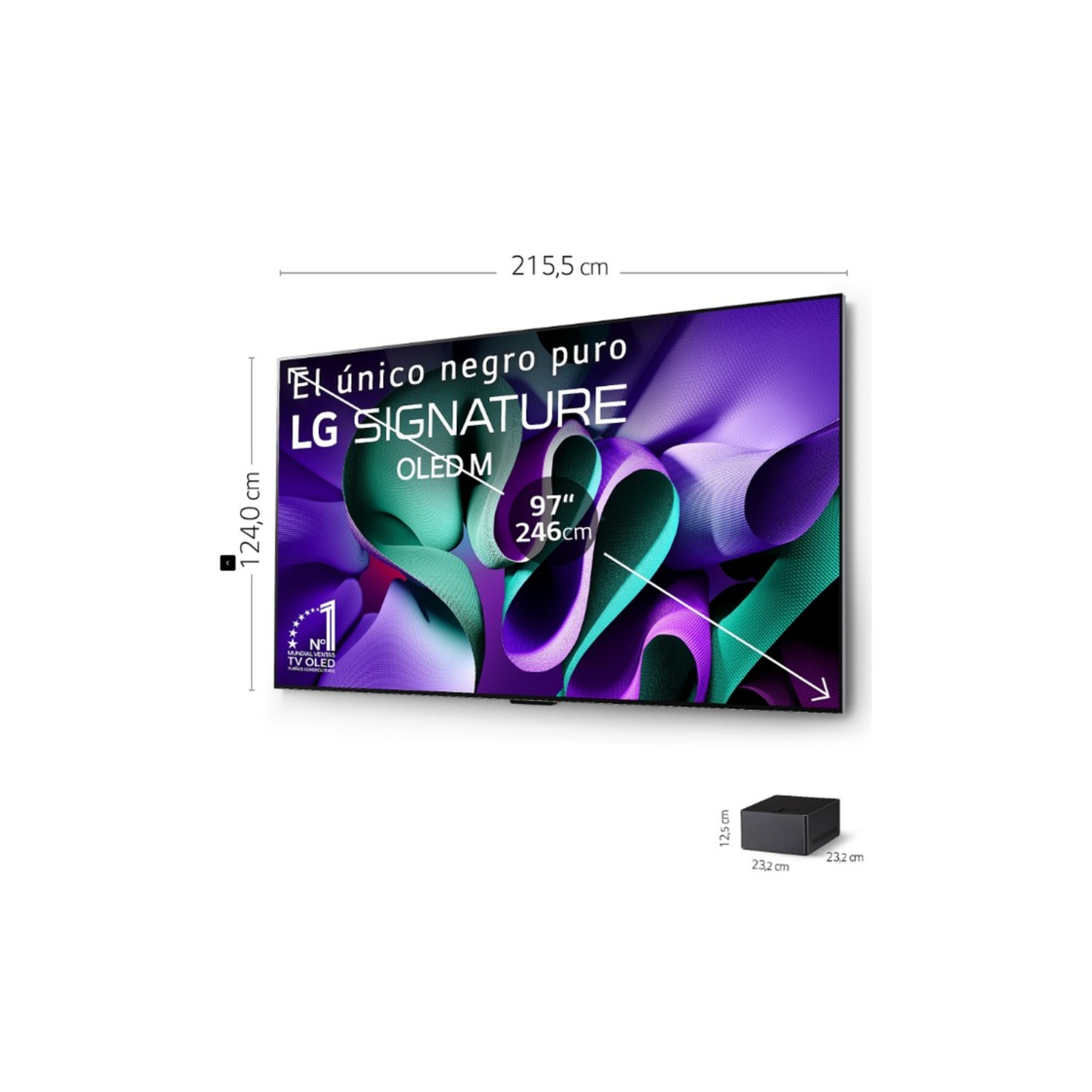 TV OLED 97" LG OLED97M49LA Signature M4, 4K, Wireless com Smart TV WebOS24 Preto / Prata-4