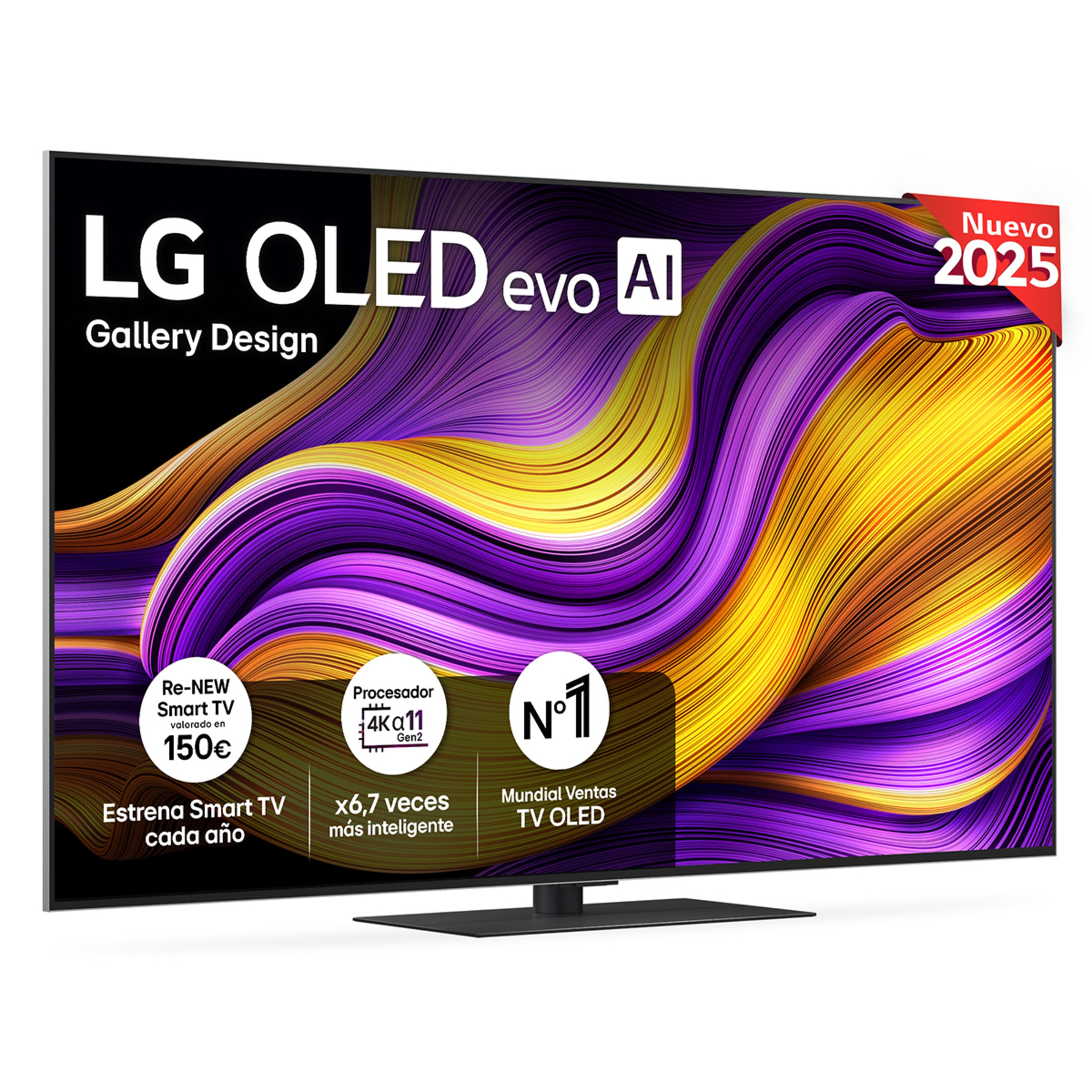 TV OLED evo AI G5 164cm (65") LG OLED65G56LS, Smart TV 4K Negro-1