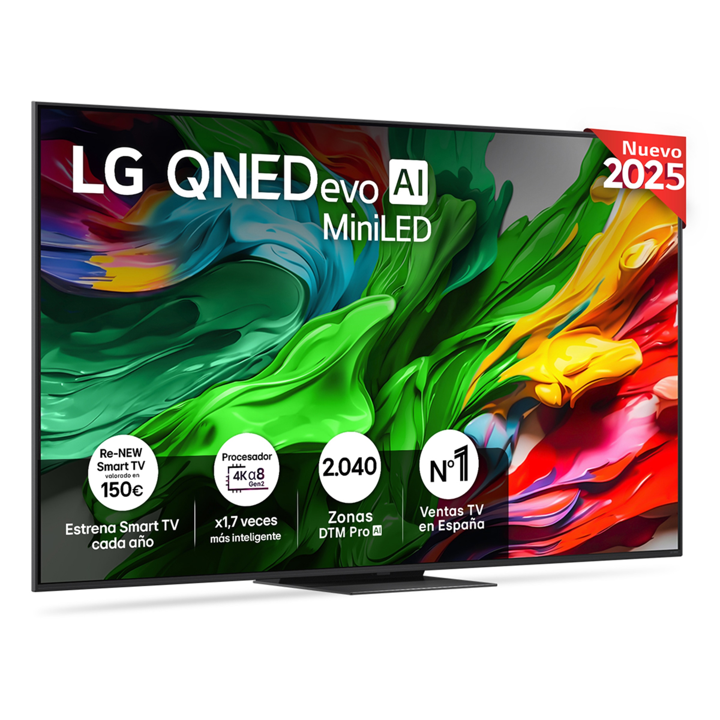 TV QNED evo MiniLED AI 189cm (75") LG 75QNED86A6A, 4K Smart TV Negro-1