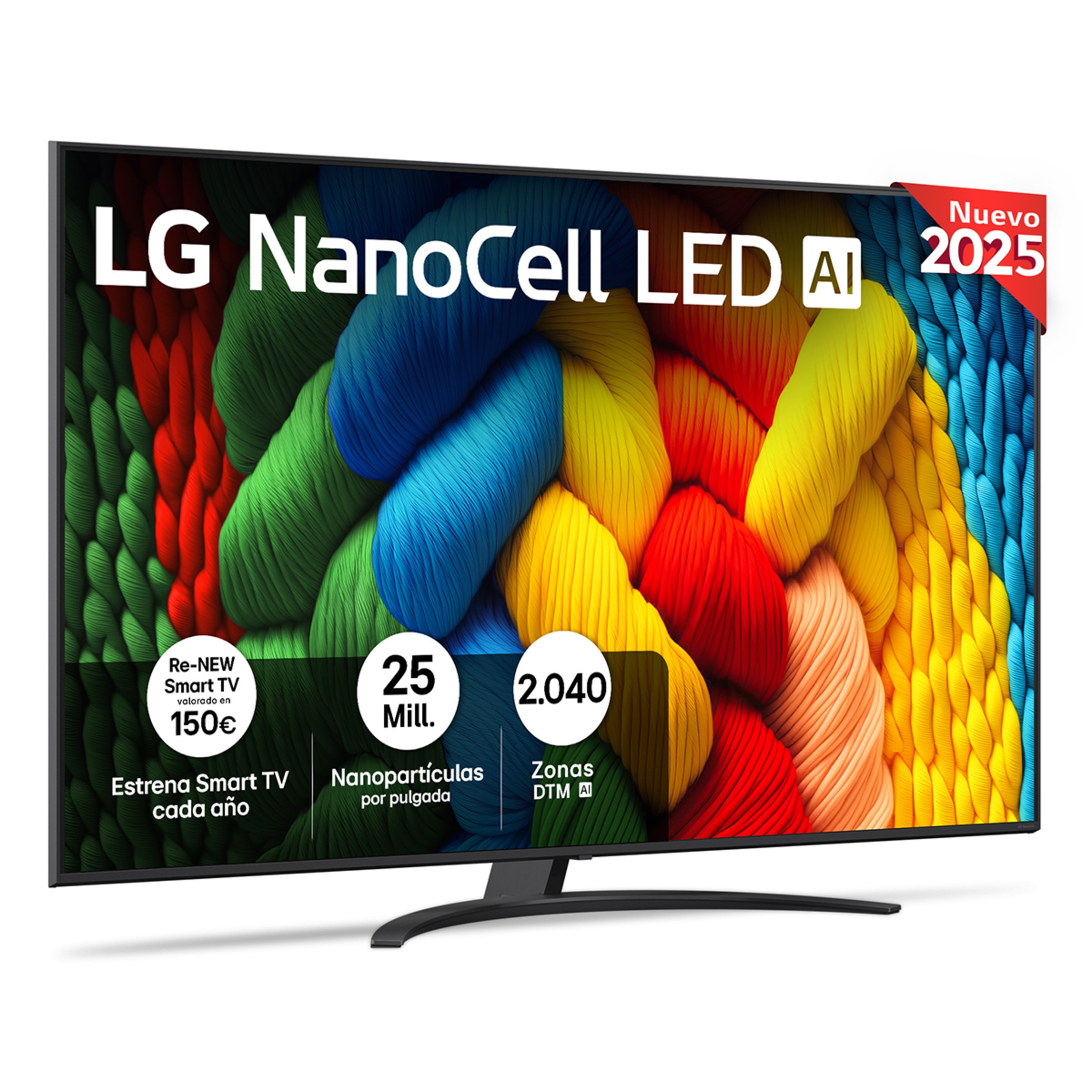 TV LED 75" LG 75NANO81A6A, NanoCell AI NANO81, 4K, Smart TV Preto-1
