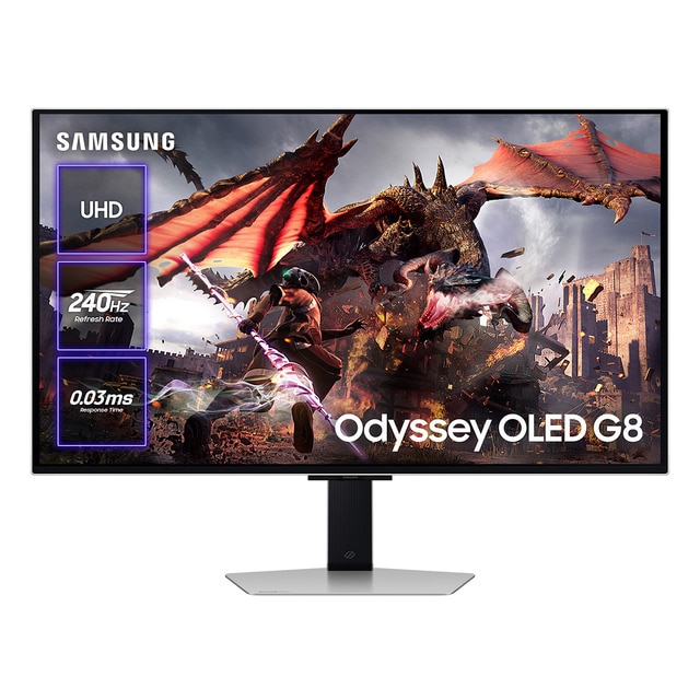 Imagen 0 de Monitor PC Gaming Samsung Odyssey G8 81,2 cm (32") UHD OLED, 240Hz, GlareFree, FreeSync Premium Pro, Funciones Smart