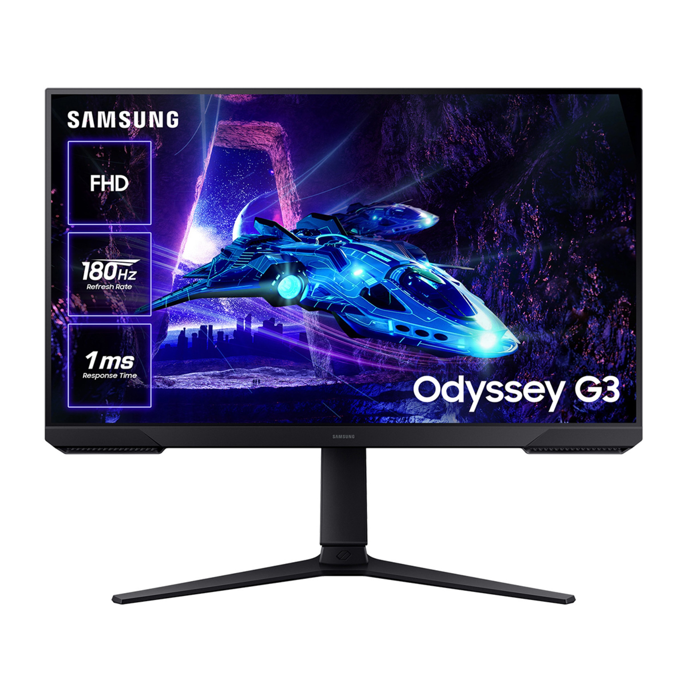 Monitor PC Gaming 60,96cm (24") Samsung Odyssey G3 LS24D300, 180 Hz, Full HD, FreeSync 1
