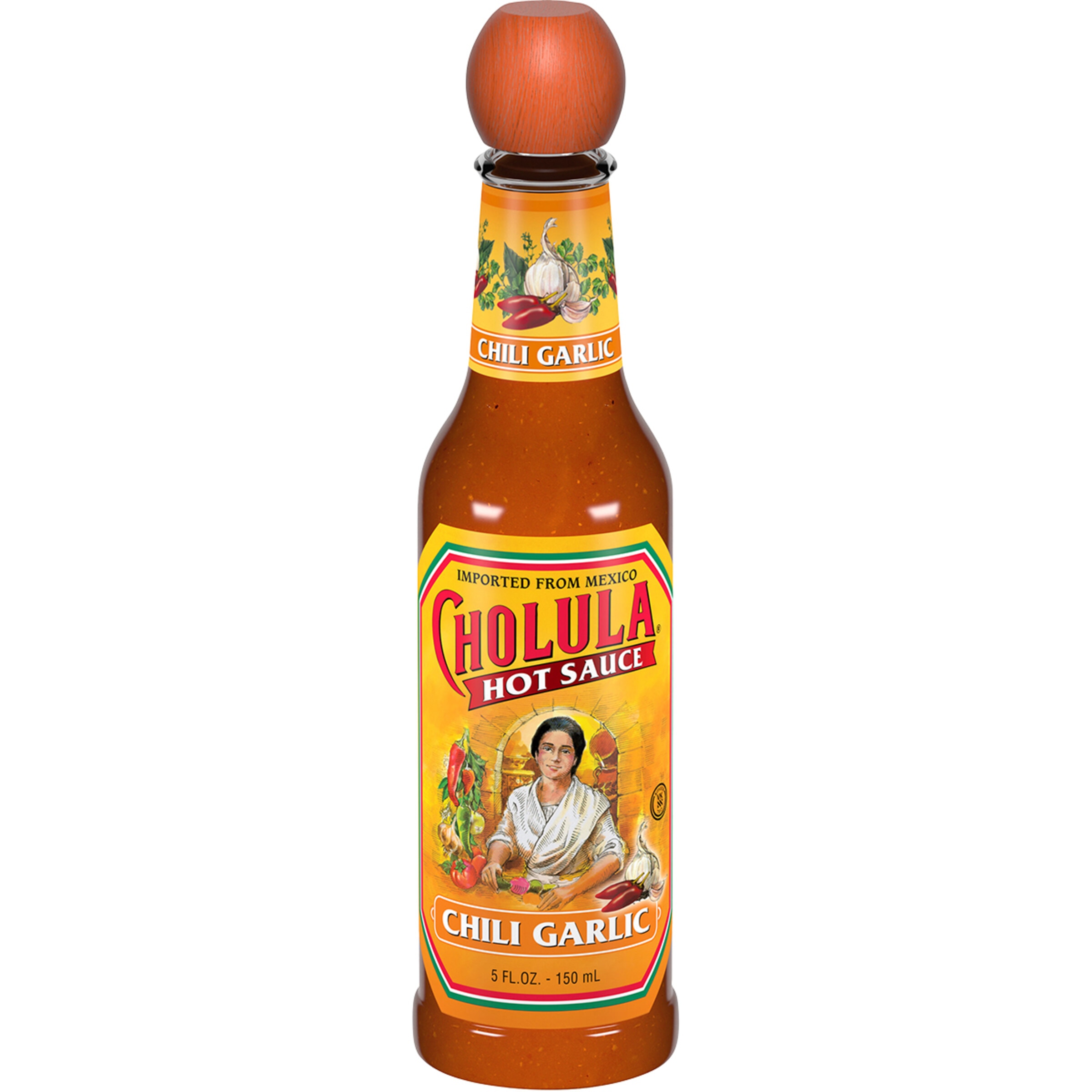 salsa picante de chile y ajo botella 150 ml