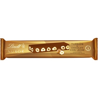turrón de chocolate con leche y avellanas tableta 200 g - Lindt Nuxor